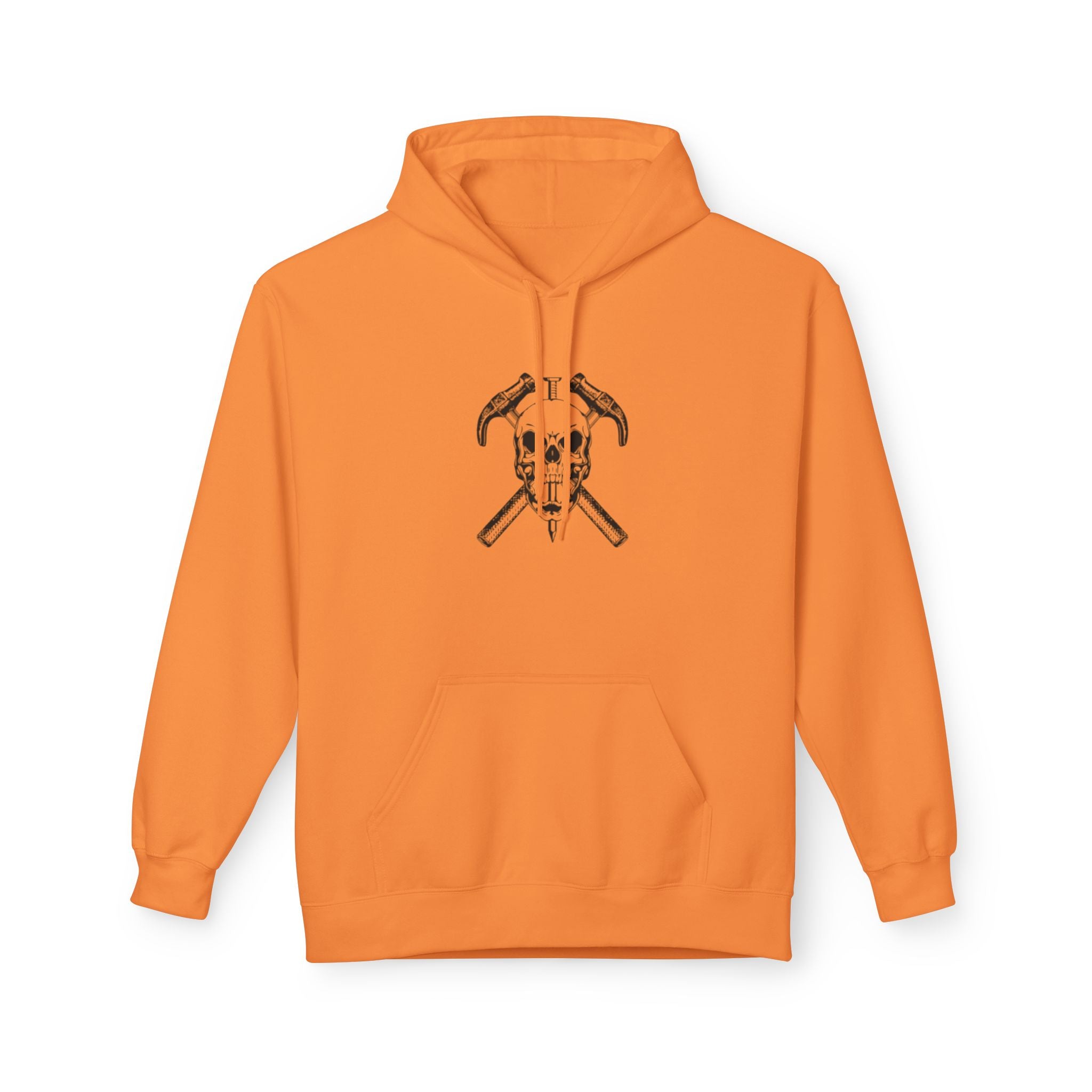 Skull & Hammers Hoodie — Gothic Construction Graphic Pullover