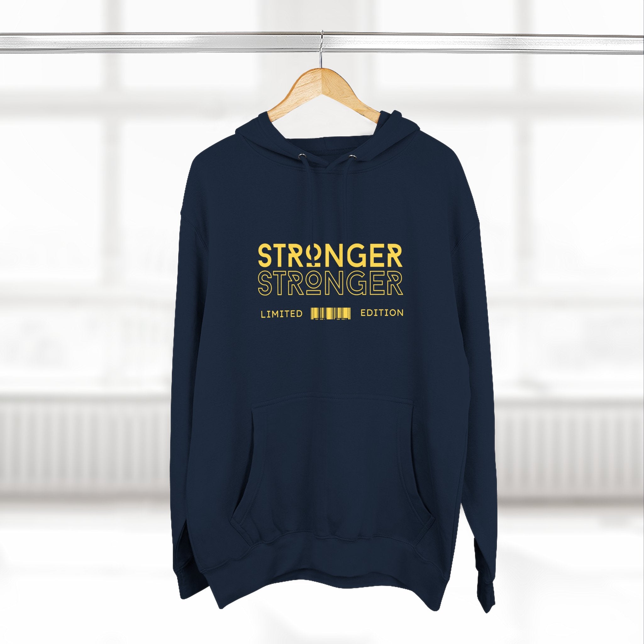 Stronger Stronger Limited Edition Hoodie — Motivational Graphic Fleece Hoodie