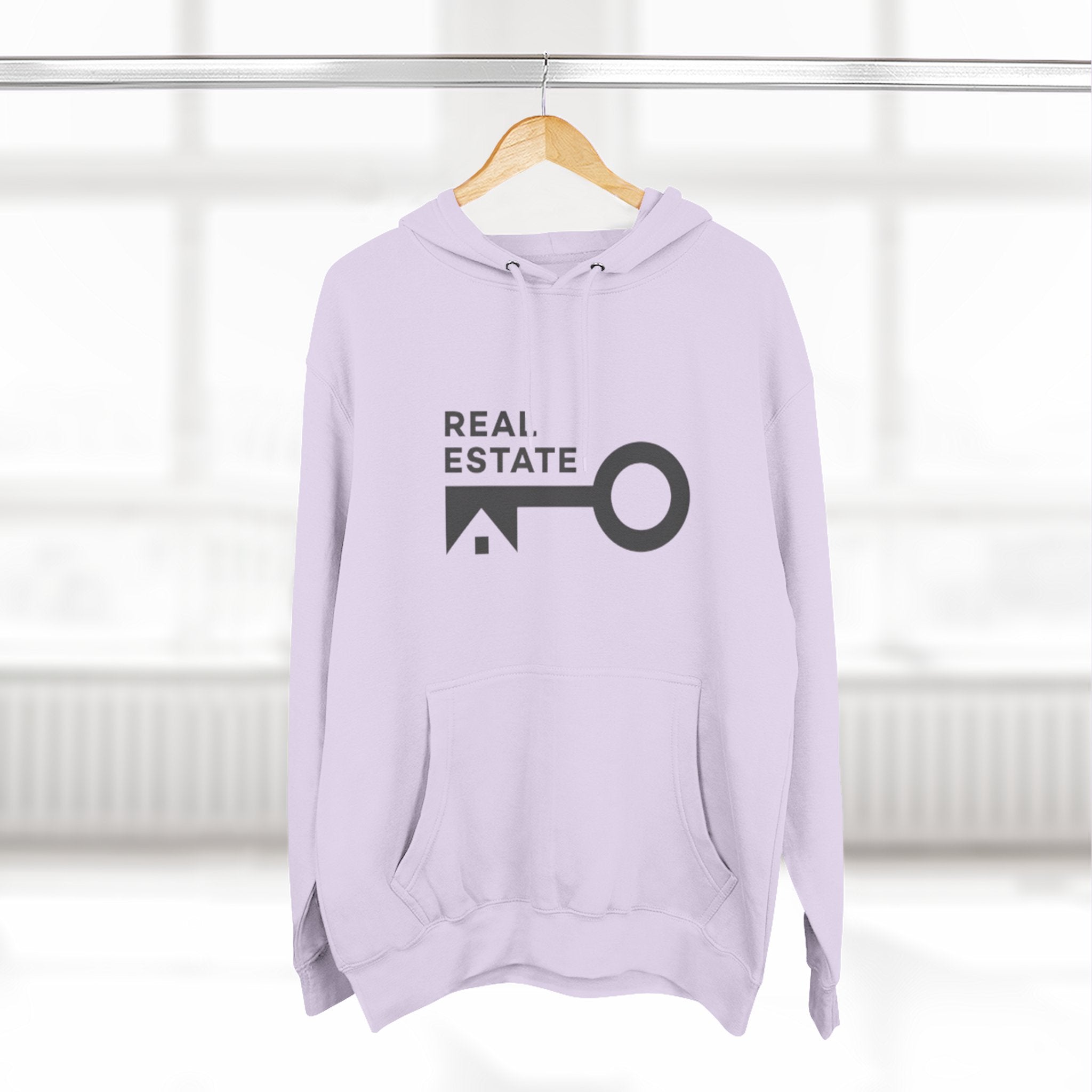 Real Estate Key Logo Hoodie — Realtor Fleece Pullover