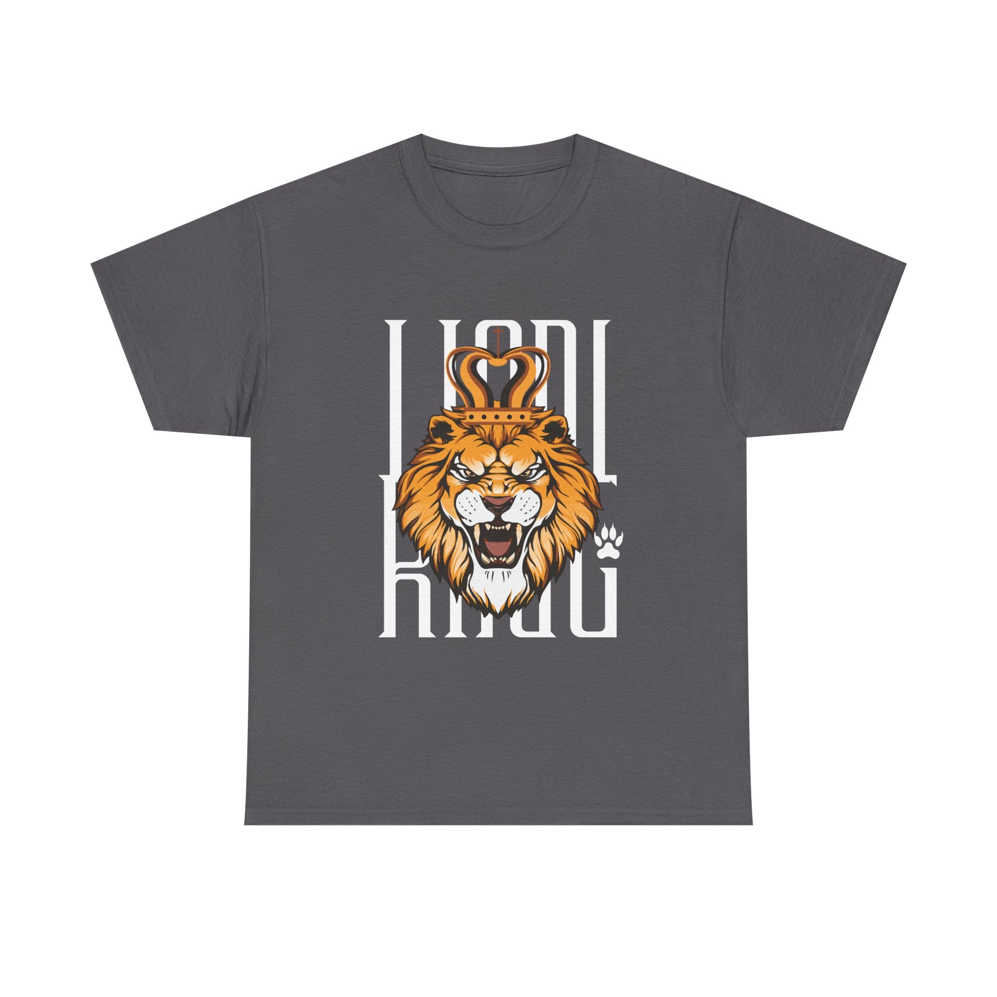 Bold Lion King Graphic Tee | Unisex Heavy Cotton Shirt for Animal Lovers, Gifts for Him, Funny T-Shirt, Wardrobe Essential, Casual Wear