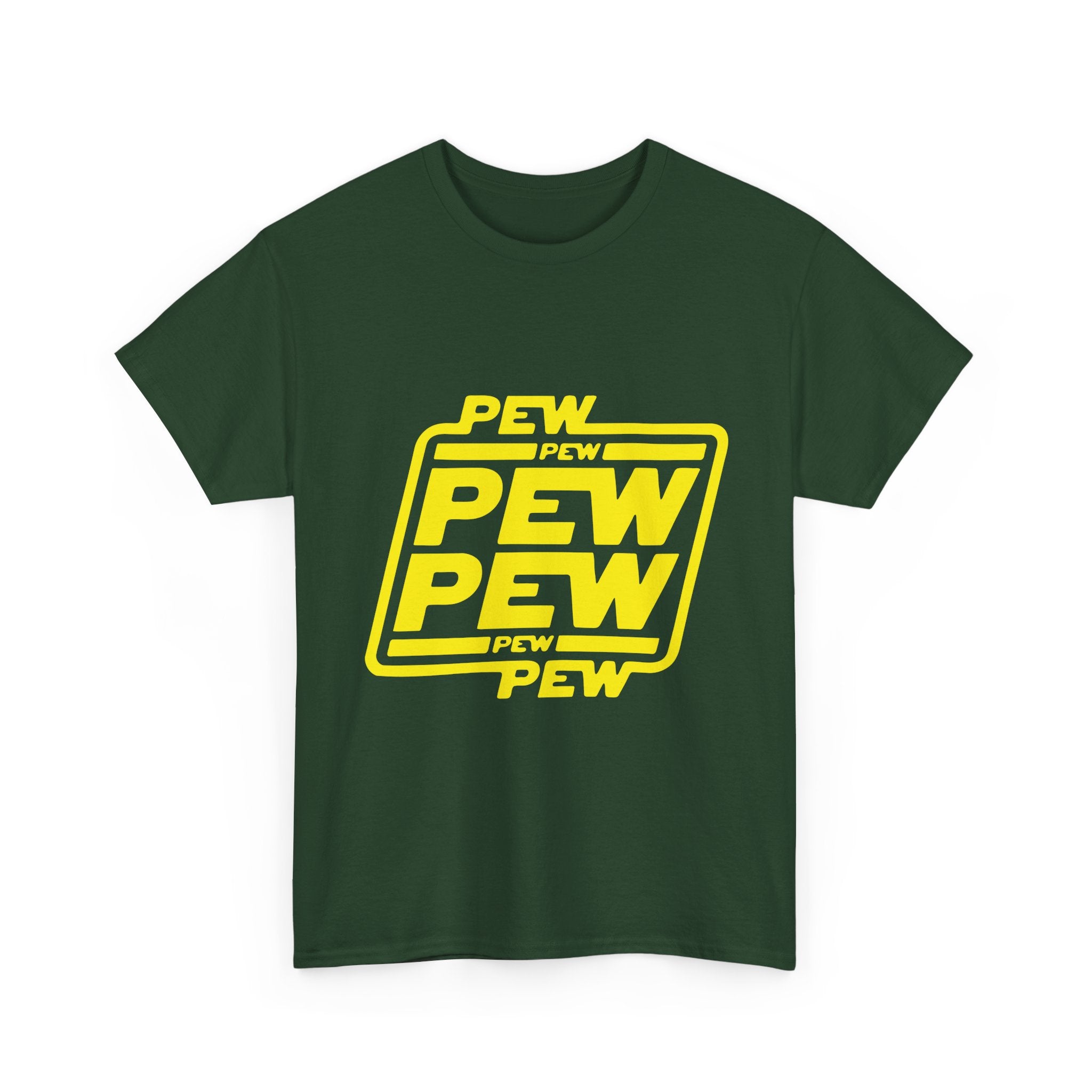 Playful Pew Pew Tee, Graphic T-Shirt, Casual Humor Top, Gift for Gamers, Unisex Cotton Tee, Fun Statement Shirt