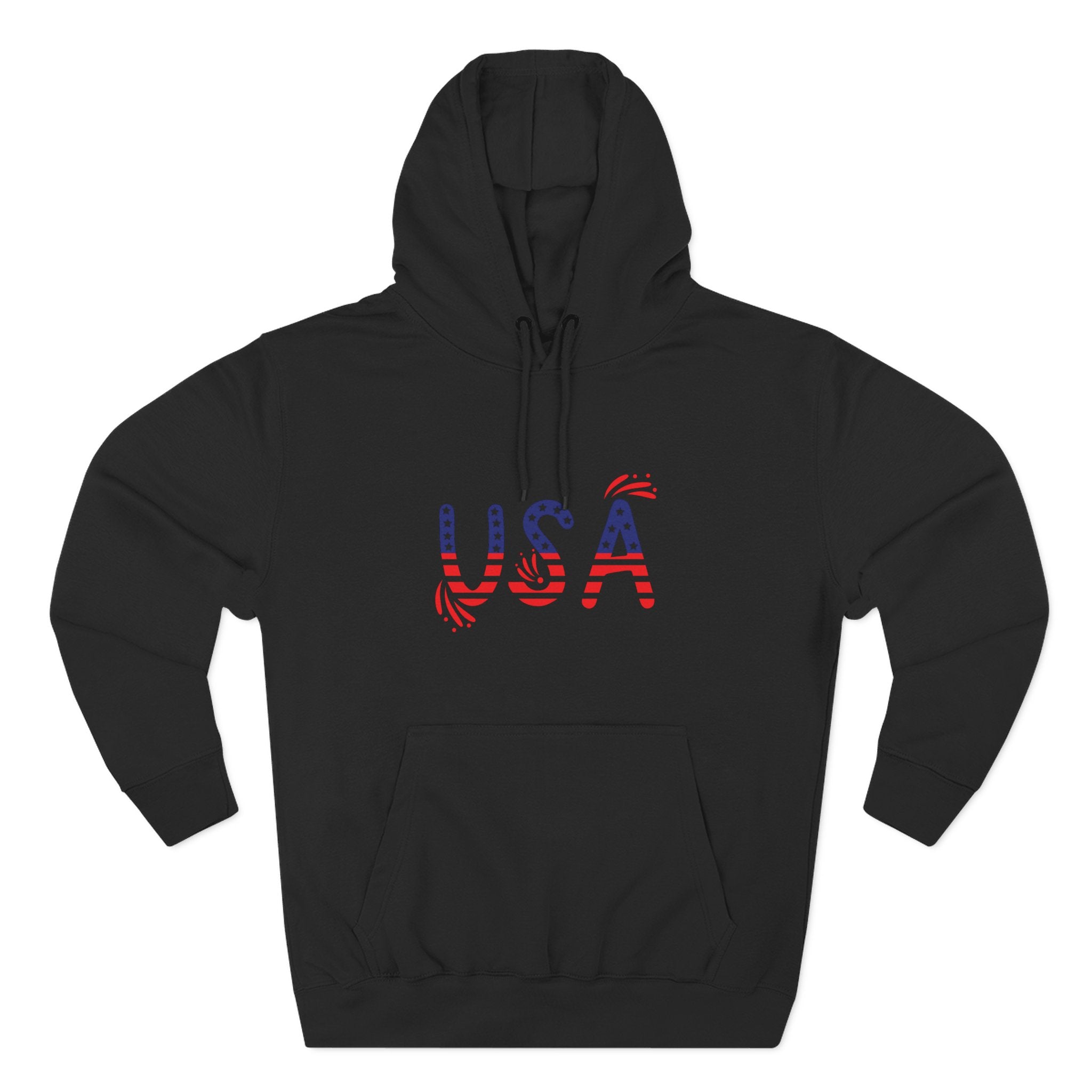 Patriotic USA Fleece Hoodie