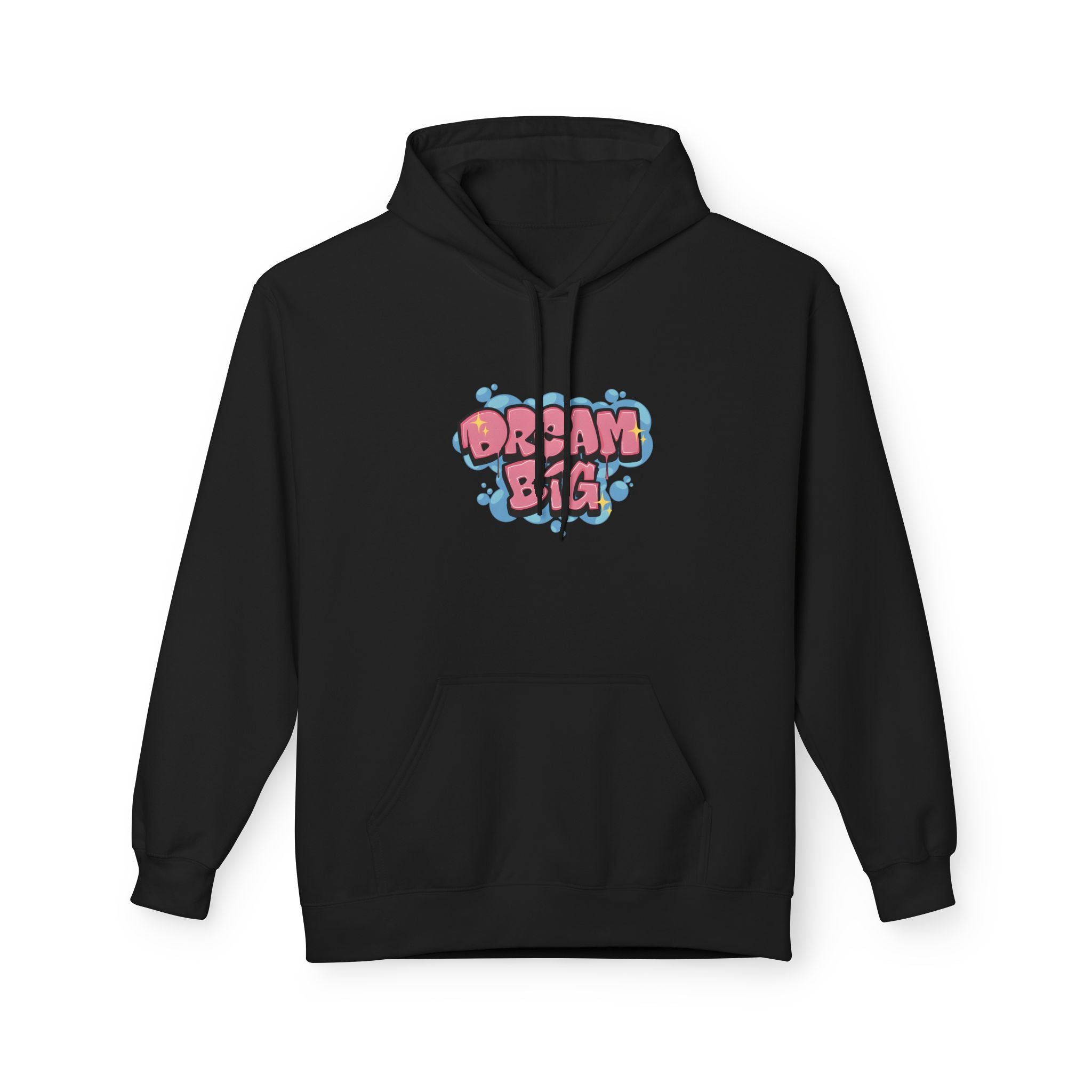 Dream Big Hoodie — Cute Bubble Letter Graphic Pullover