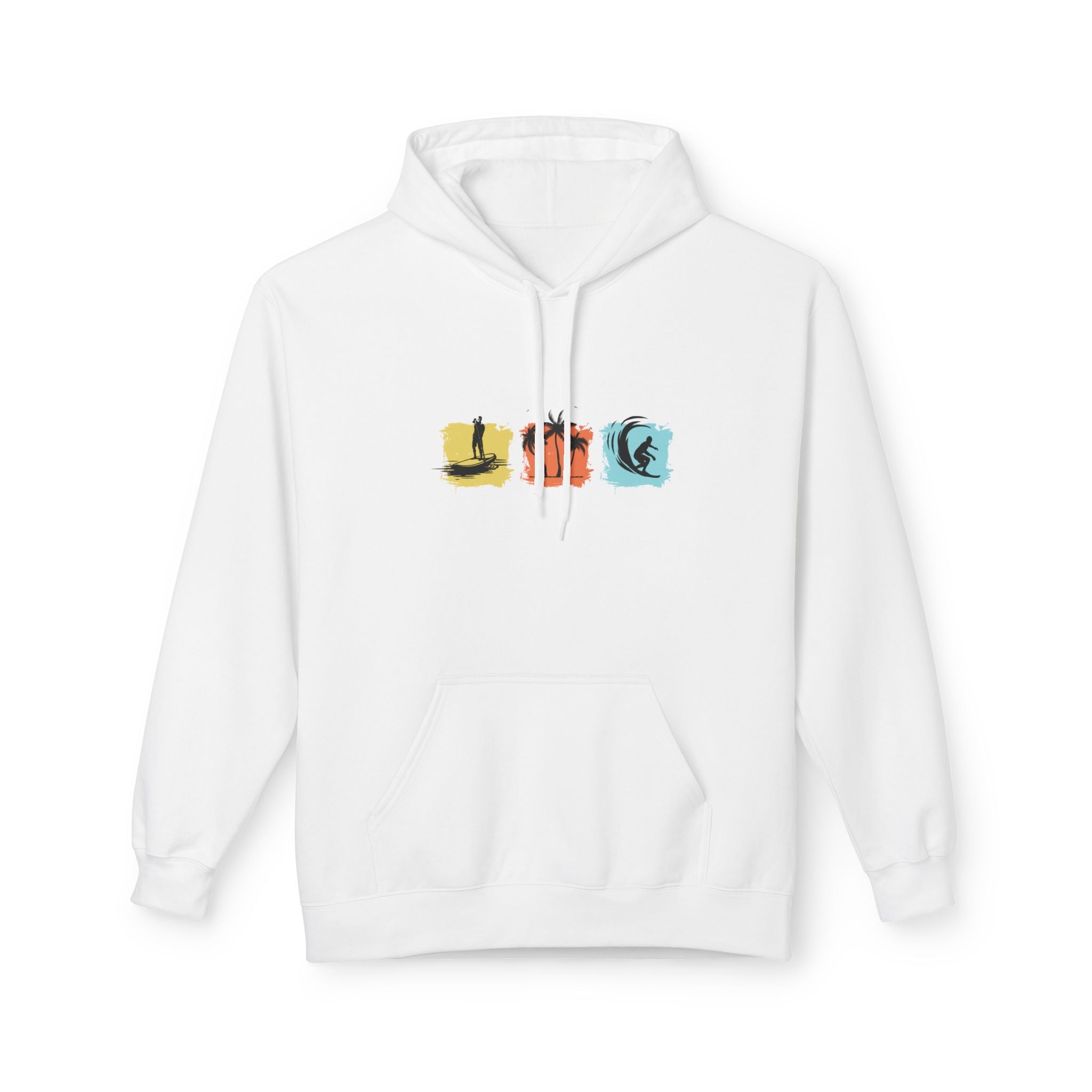 Vacation Graphic Hoodie — Retro Sunset Beach Pullover