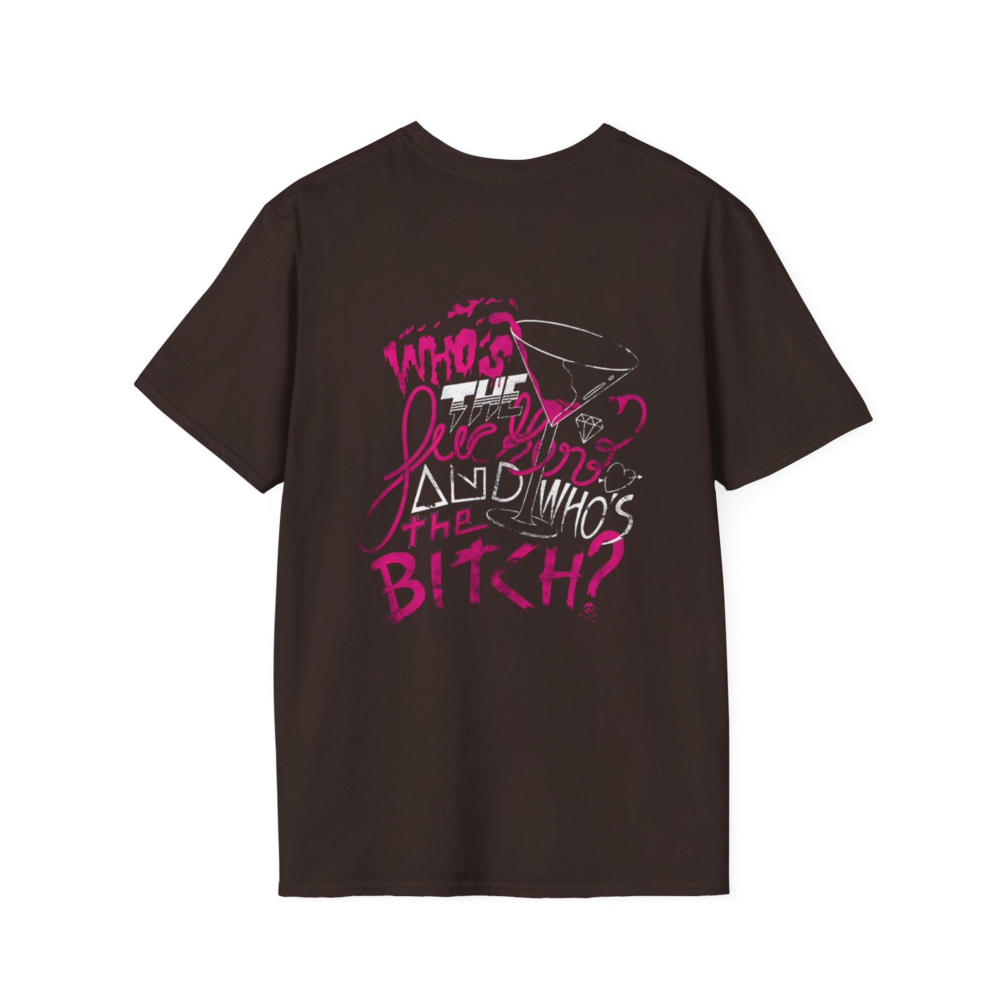 Graphic T-Shirt — "Next Flex" Front & "Who's the Bitch?" Back Streetwear Tee