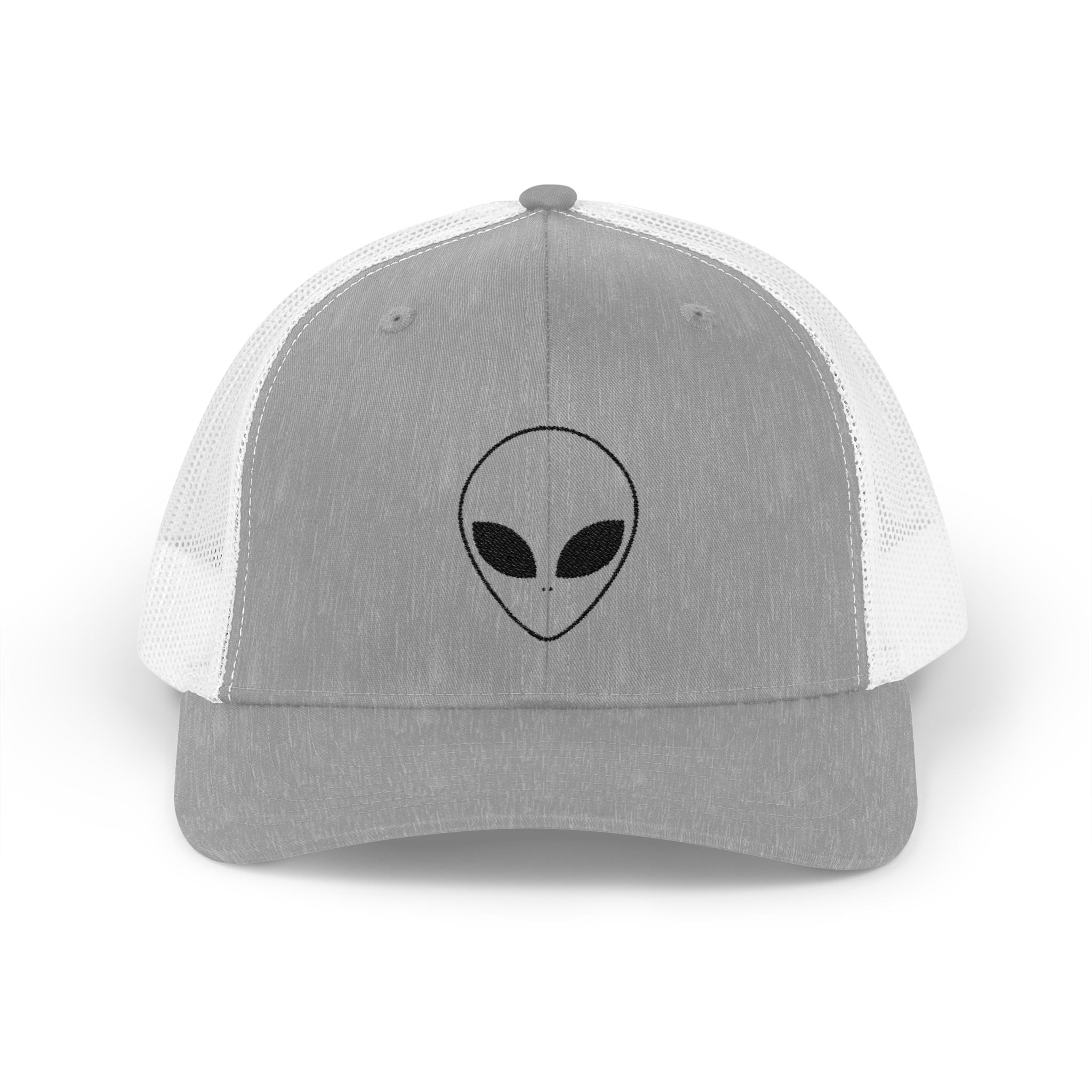 Alien Embroidered Snapback Trucker Cap, Cool Hat, Unique Gift for UFO Lovers, Casual Wear, Festival Fashion, Fun Accessory