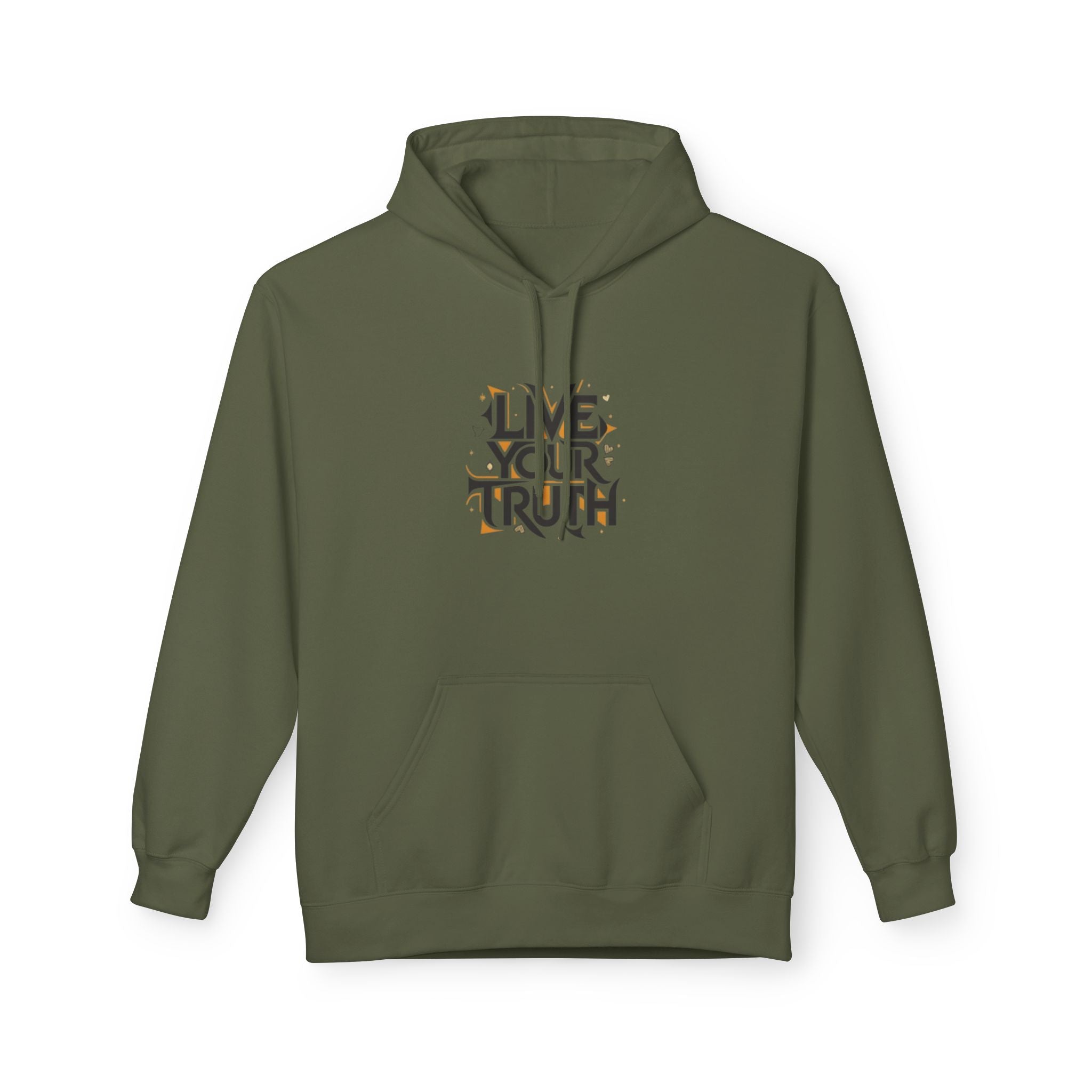 Live Your Truth Hoodie — Inspirational Graphic Pullover for Self-Expression