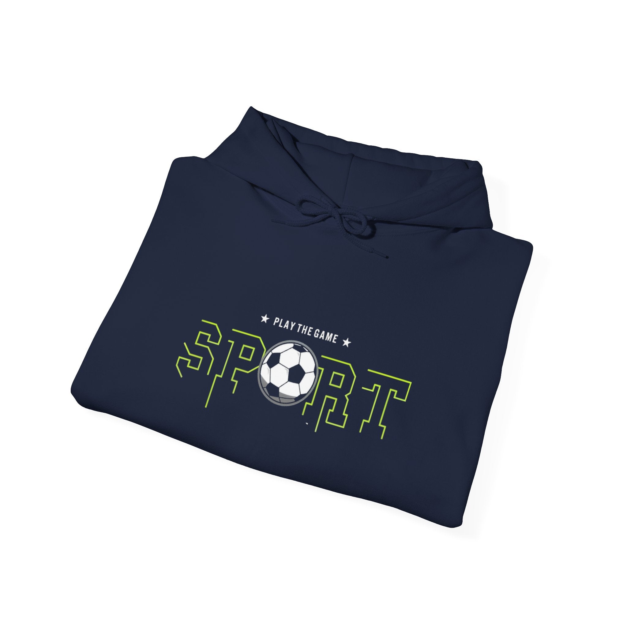 Soccer Sport Hoodie — 'Play the Game' Graphic Pullover