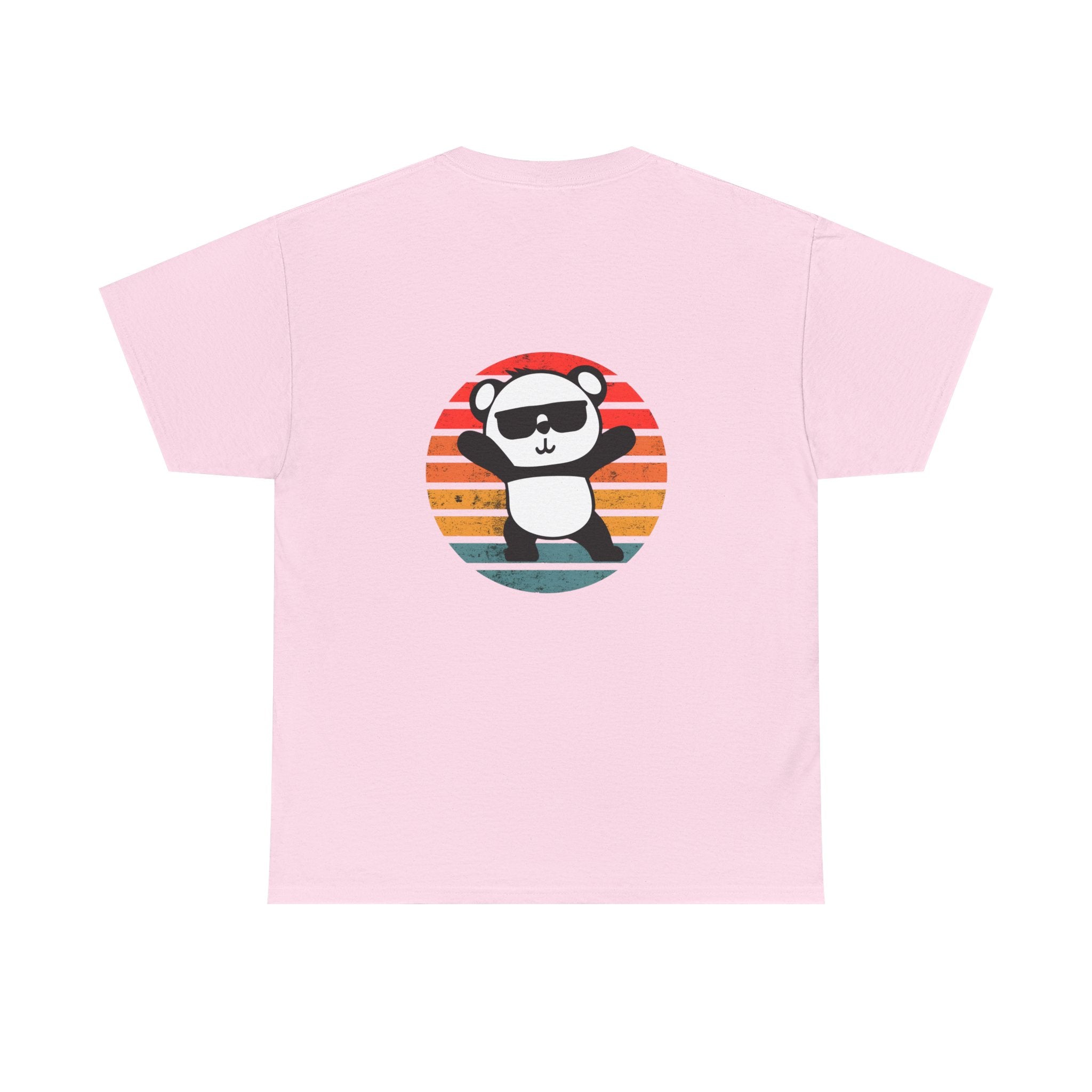 Cute Panda Retro Tee - Casual Cotton Shirt, Animal Lover Gift, Summer Style, Fun Graphic Tee, Unisex Fashion