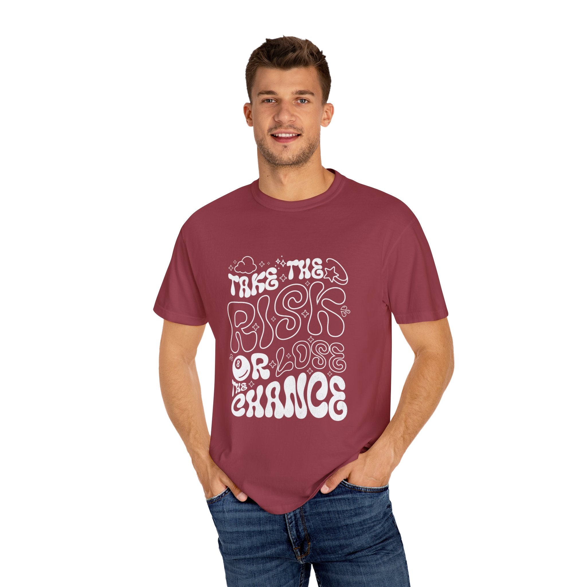 Motivational Unisex T-Shirt: 'Take the Risk or Lose the Chance'
