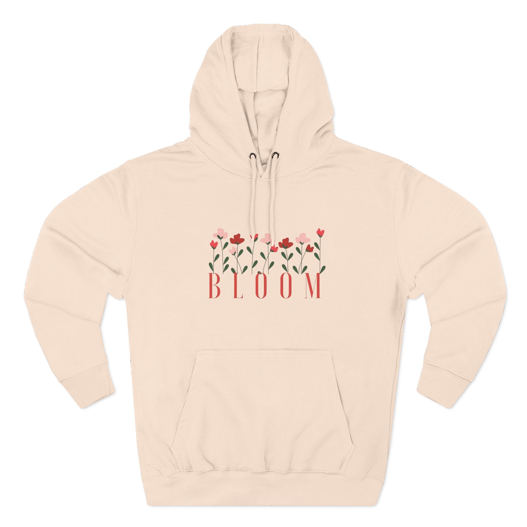 Bloom Fleece Hoodie, Floral Sweatshirt, Spring Merchanise, Gifts for Her, Cute Casual Wear