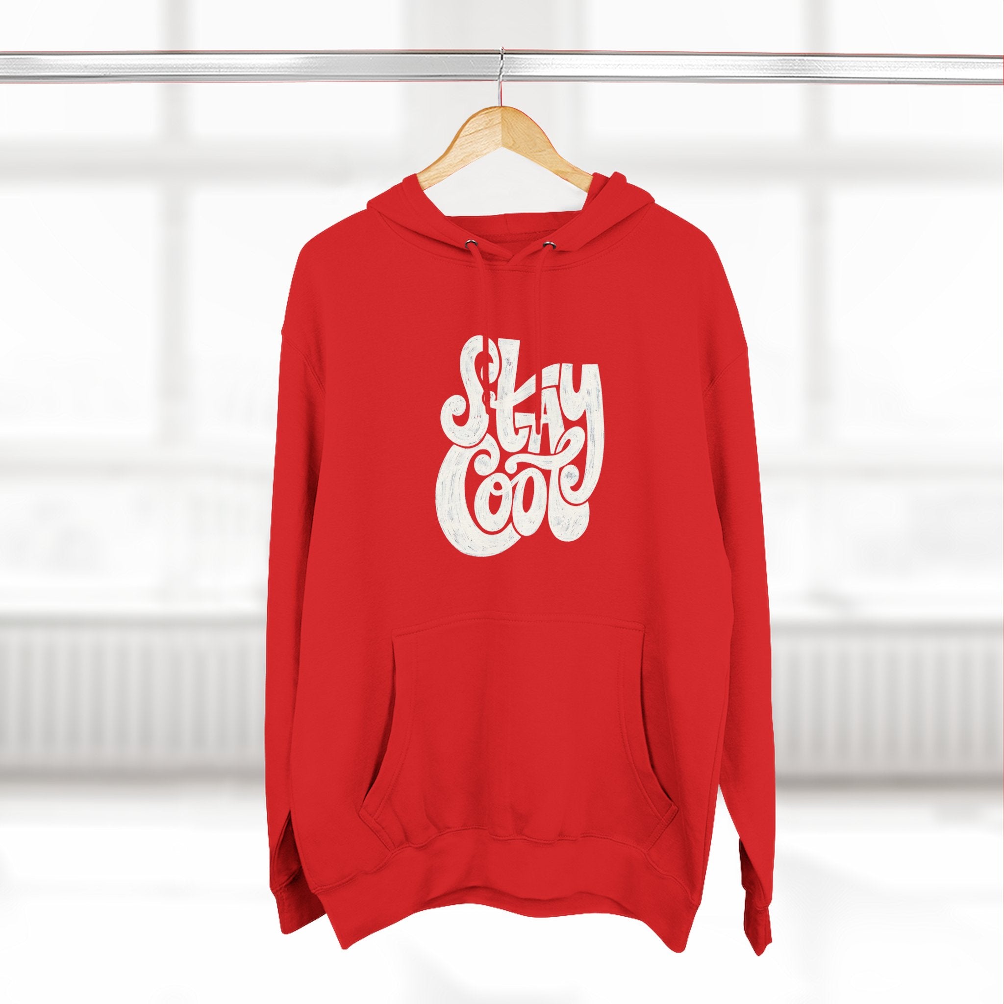 Cozy Graphic Hoodie with 'Stay Cool' Design, Perfect Gift for Casual Wear, Holiday Sweatshirt, Unisex Fashion
