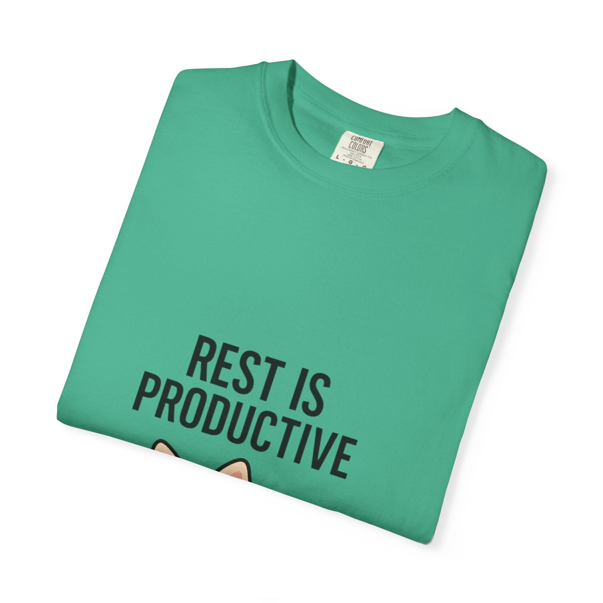 Rest Is Productive Cat T-Shirt