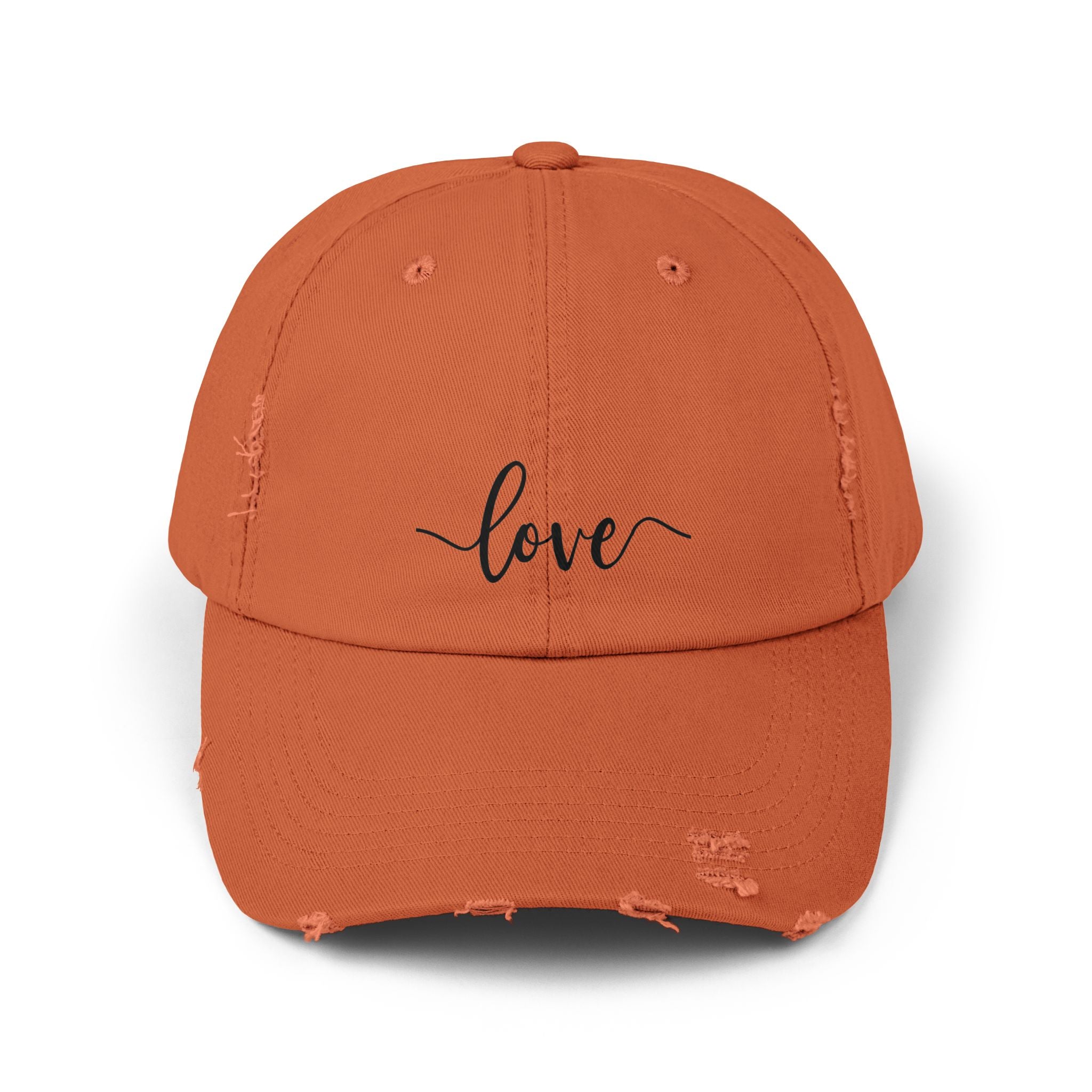Love Distressed Cap - Casual Style, Gift for Him/Her, Summer Accessory, Trendy Hat, Everyday Wear