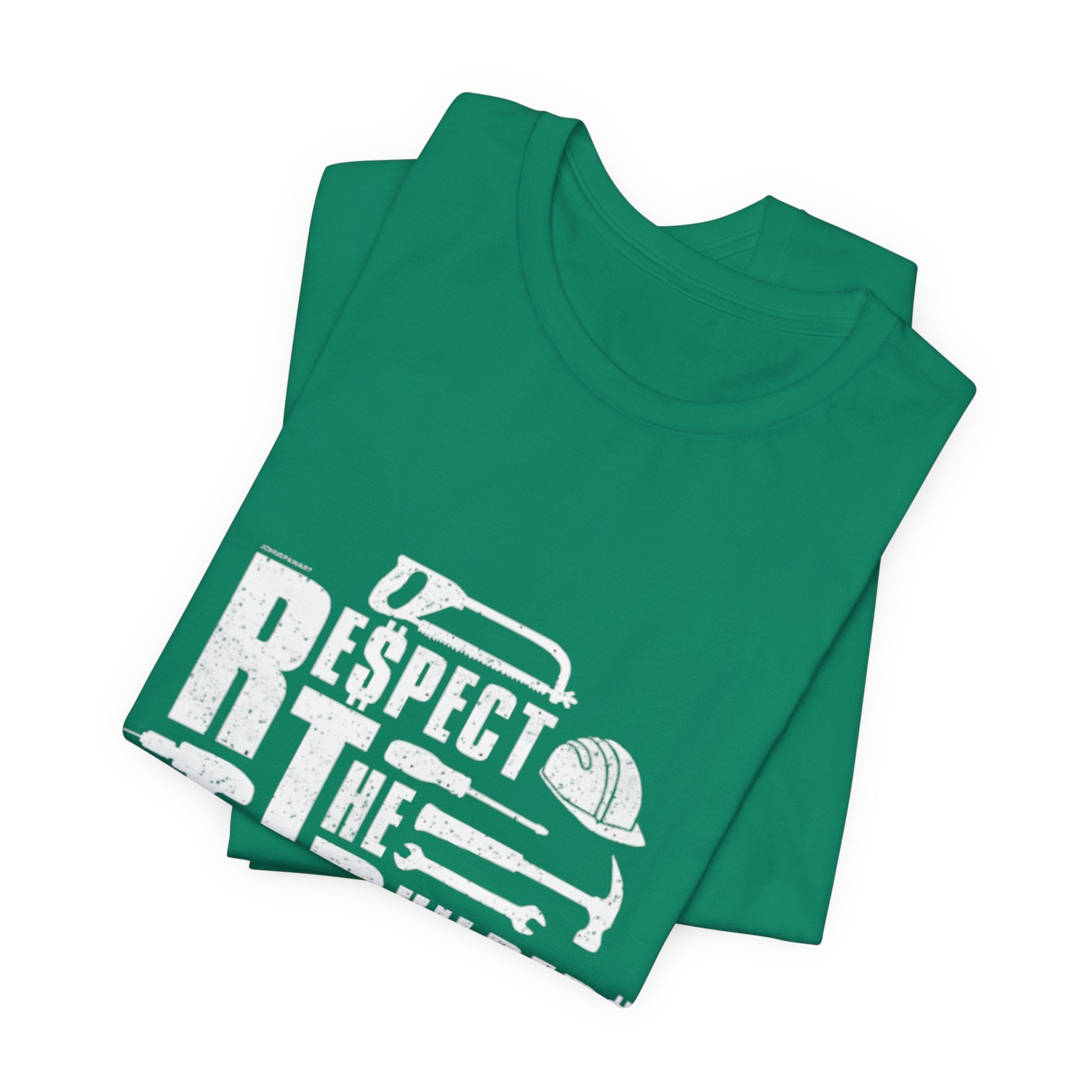 Respect The Builders T-Shirt – Construction Tools Graphic Tee