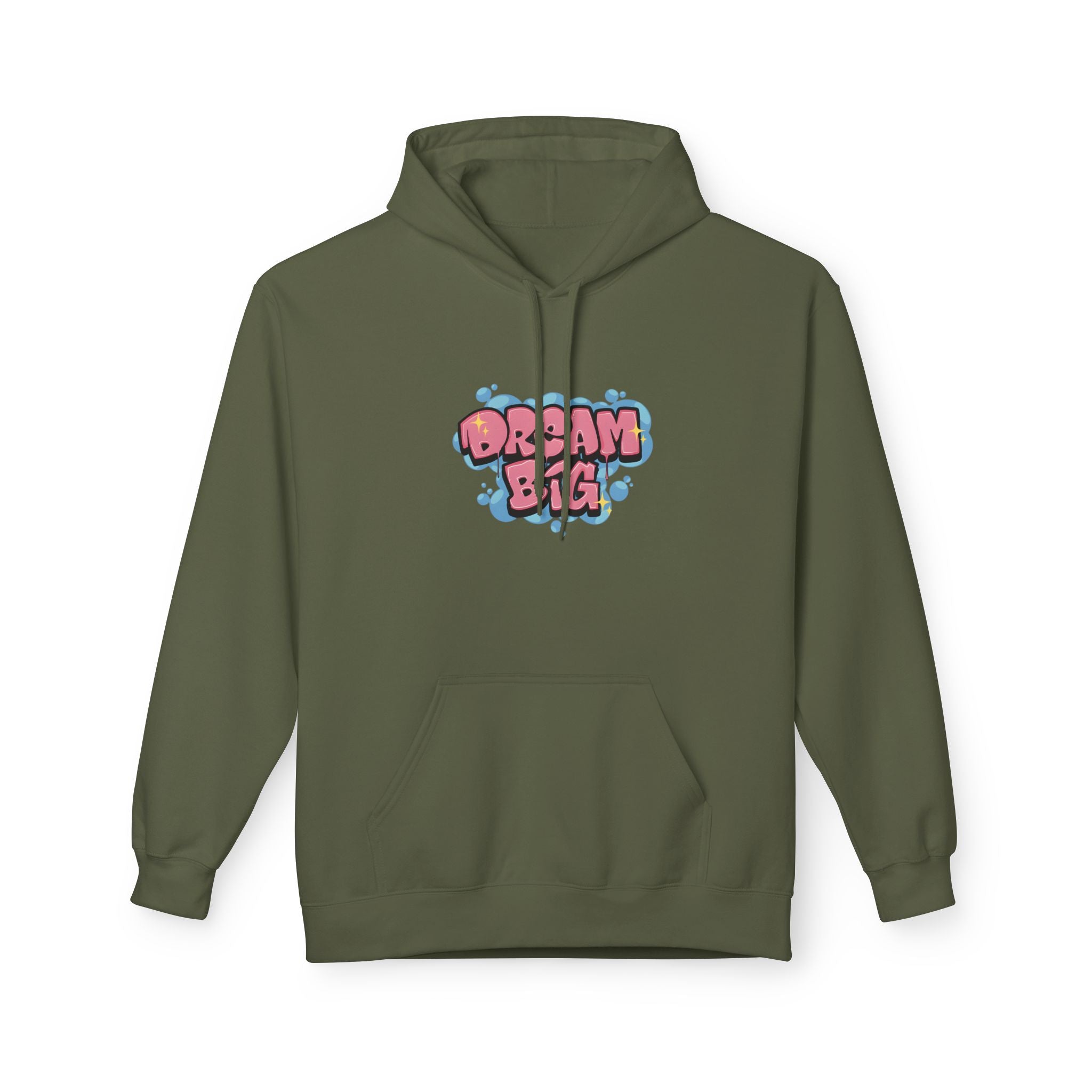 Dream Big Hoodie — Cute Bubble Letter Graphic Pullover