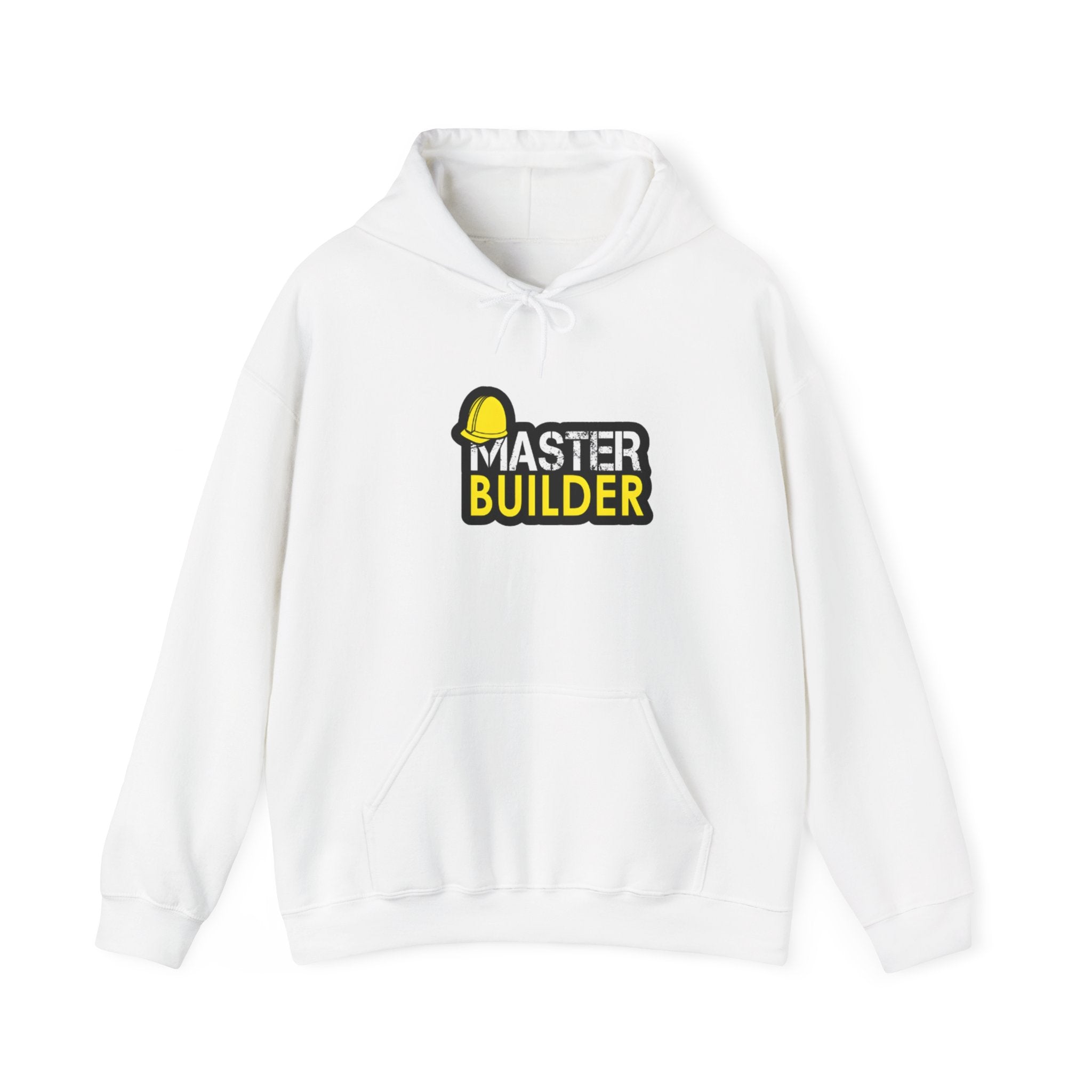 Master Builder Hoodie — Construction Worker Hard Hat Graphic Sweatshirt