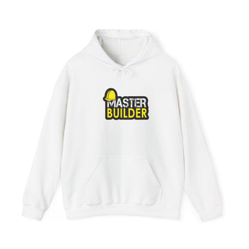 Master Builder Hoodie — Construction Worker Hard Hat Graphic Sweatshirt
