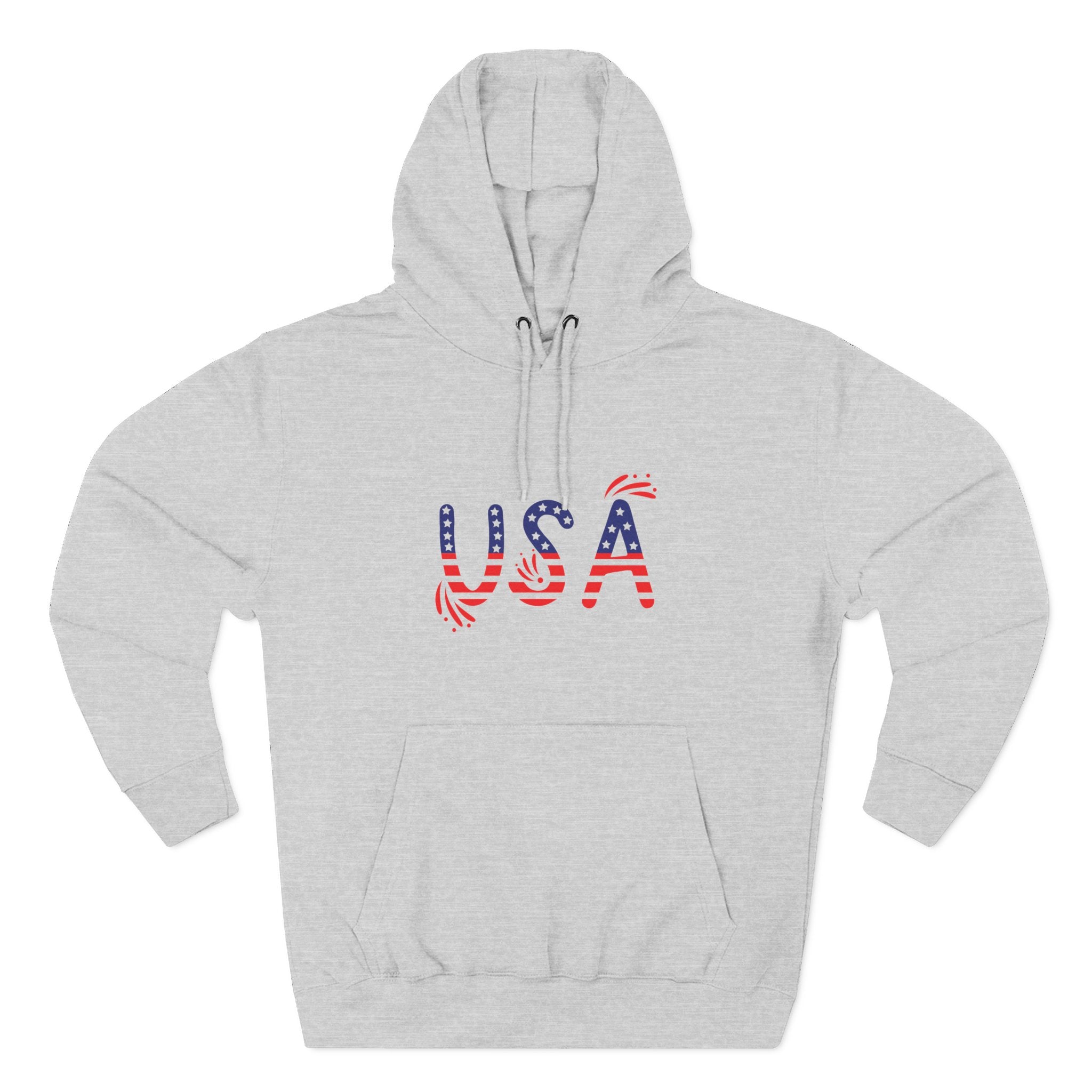 Patriotic USA Fleece Hoodie