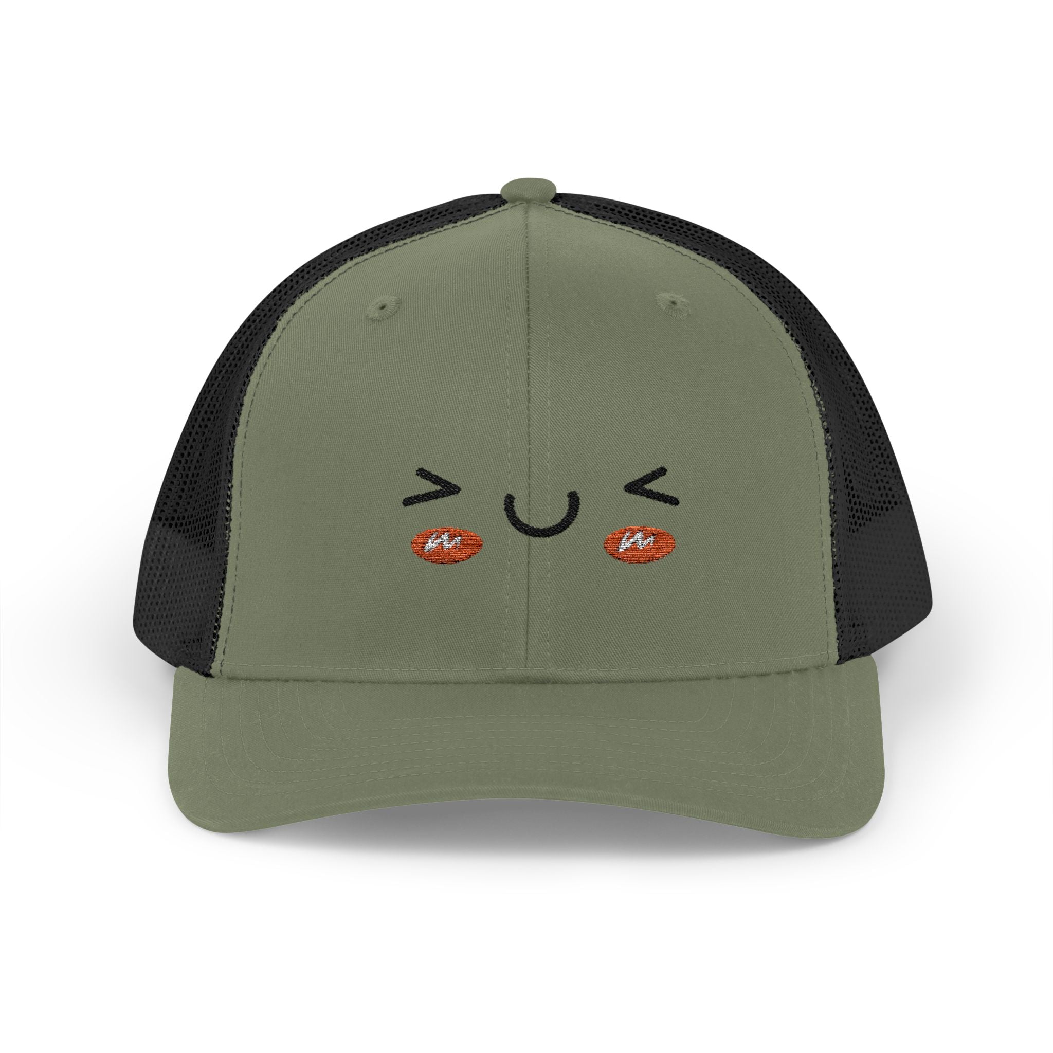 Kawaii Blushing Face Snapback Trucker Cap