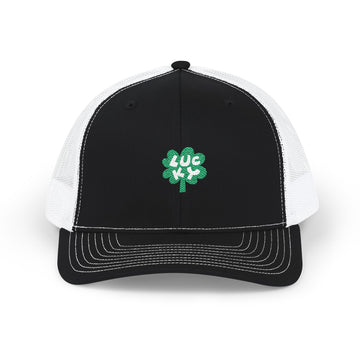 Lucky Clover Snapback Trucker Hat (Embroidered)