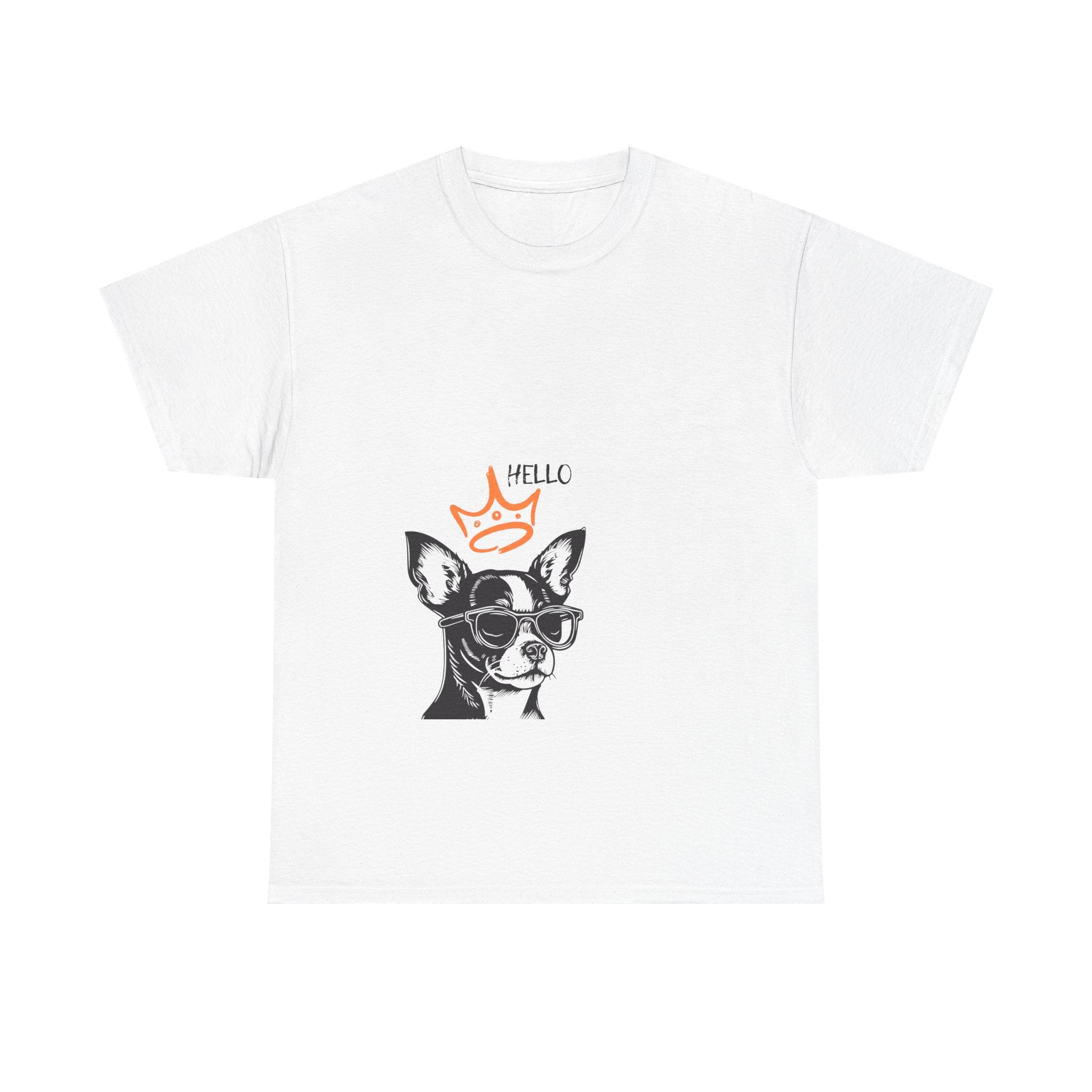 Chihuahua Crown Tee — Cute Sunglasses Dog Graphic T-Shirt