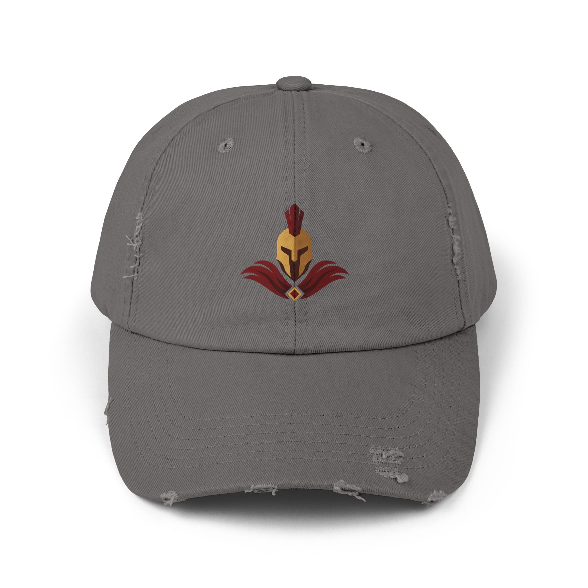 Spartan Helmet Distressed Baseball Cap