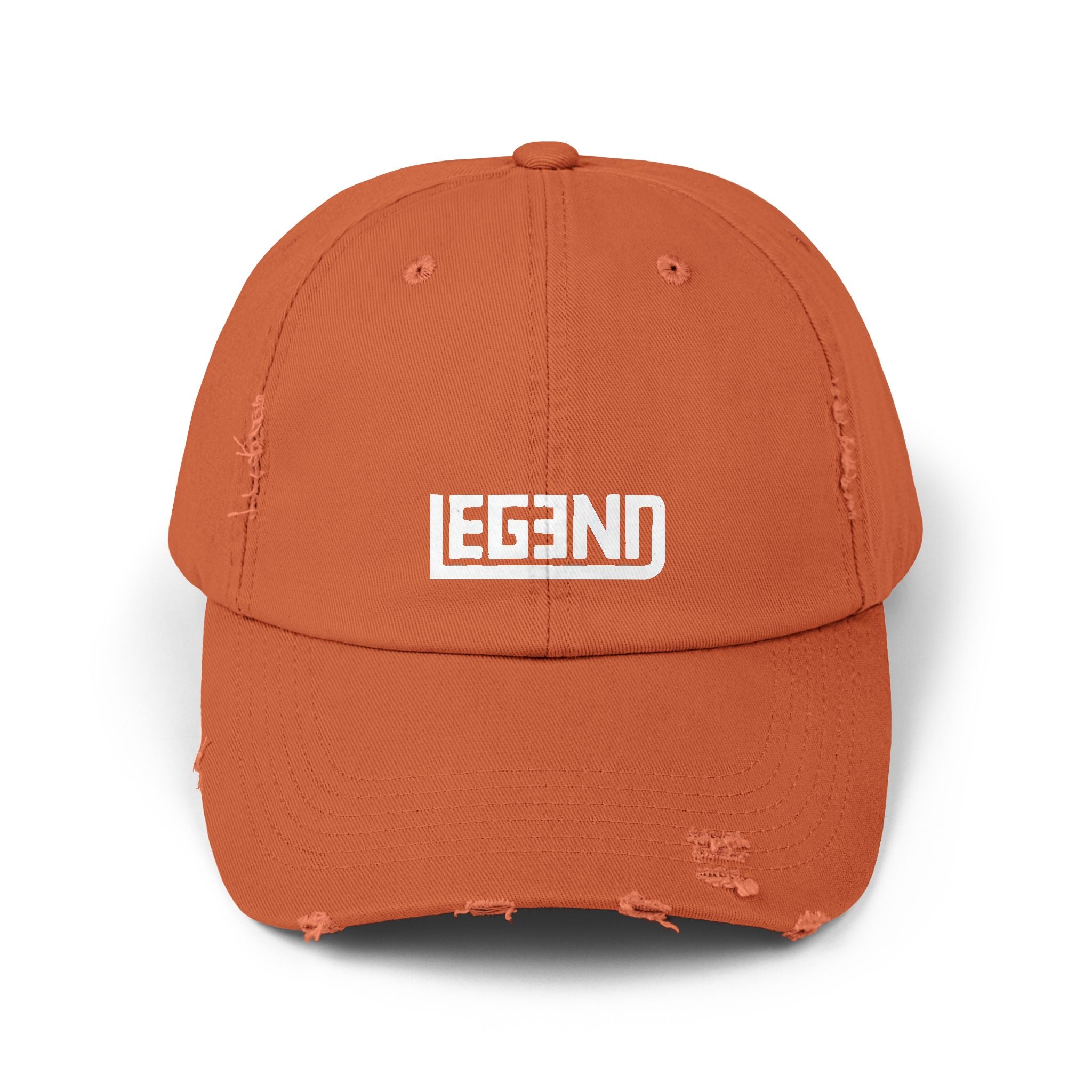 Legend Unisex Distressed Cap - Casual Statement Headwear