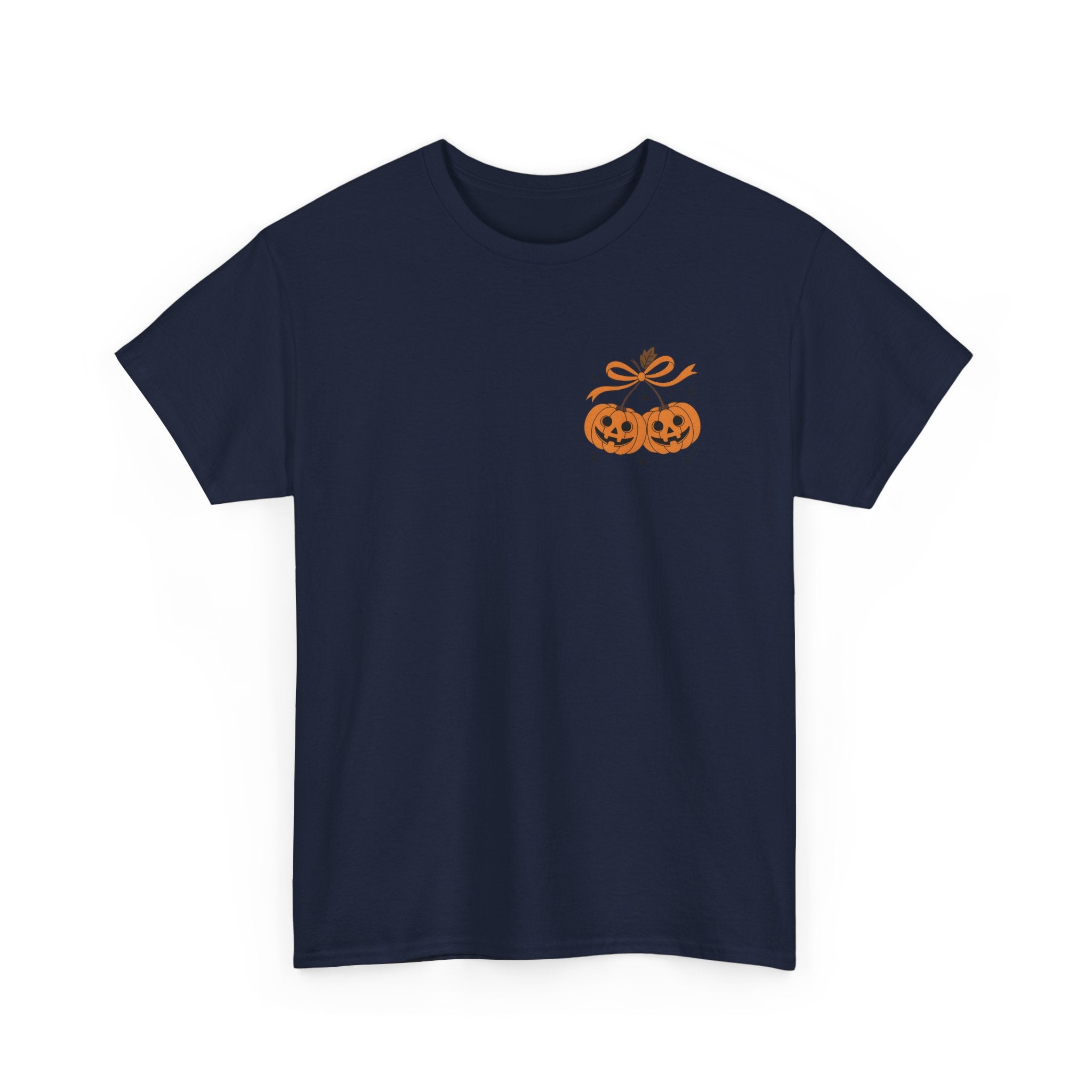Halloween Ghost & Pumpkin Tee, Unisex Halloween Shirt, Spooky T-Shirt, Fall Fashion, Trick or Treat Top, Seasonal Apparel