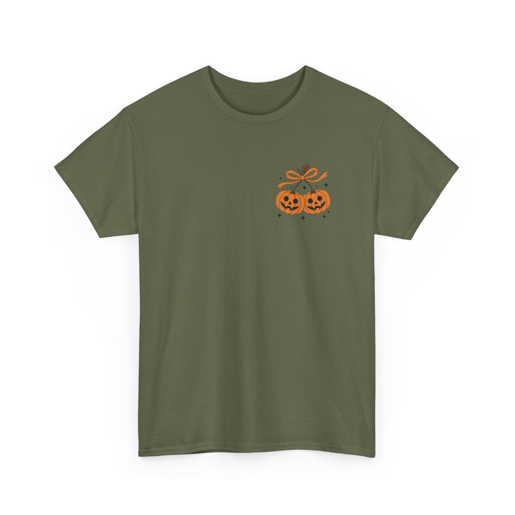 Halloween Ghost & Pumpkin Tee, Unisex Halloween Shirt, Spooky T-Shirt, Fall Fashion, Trick or Treat Top, Seasonal Apparel