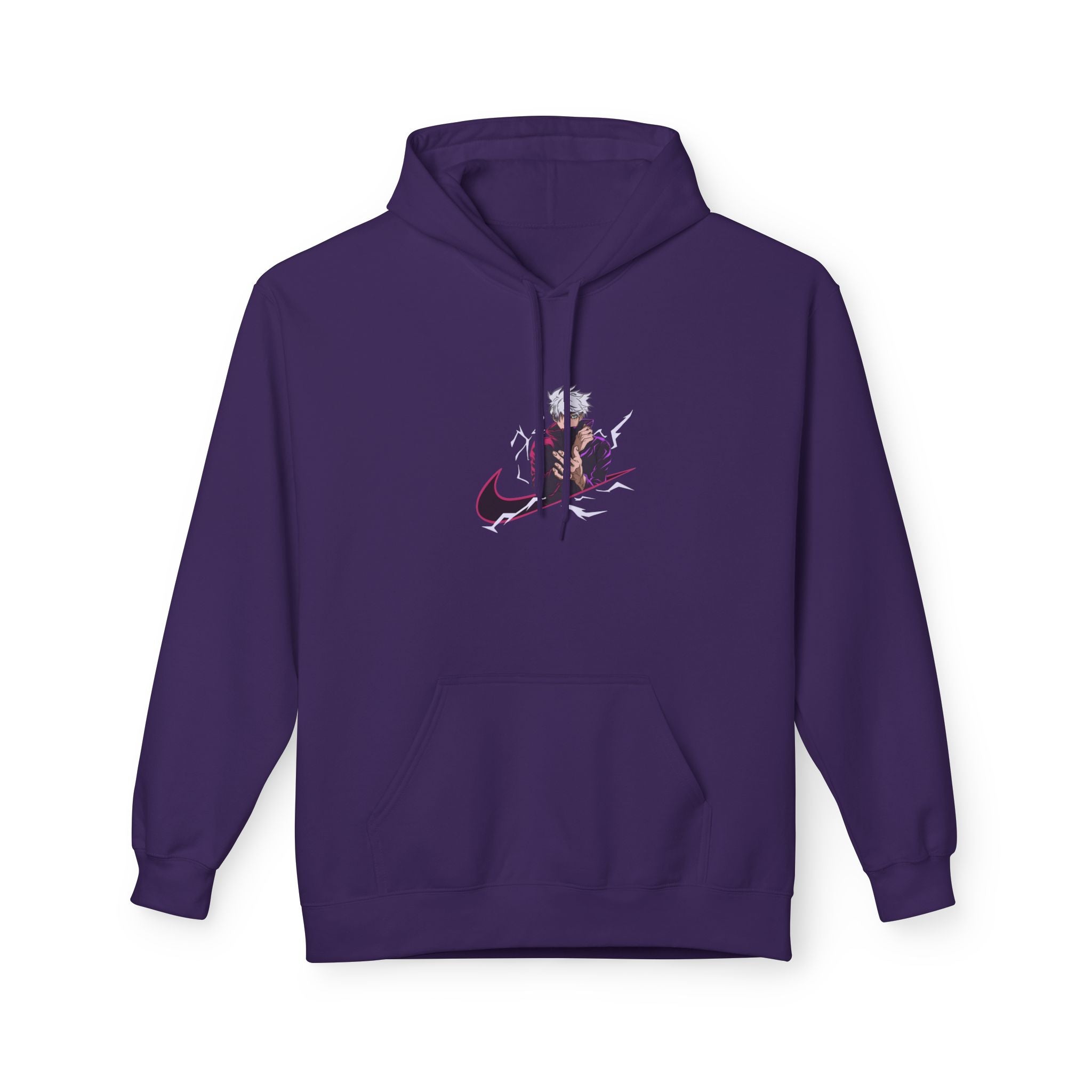 Trendy Unisex Fleece Hoodie with Artistic Design