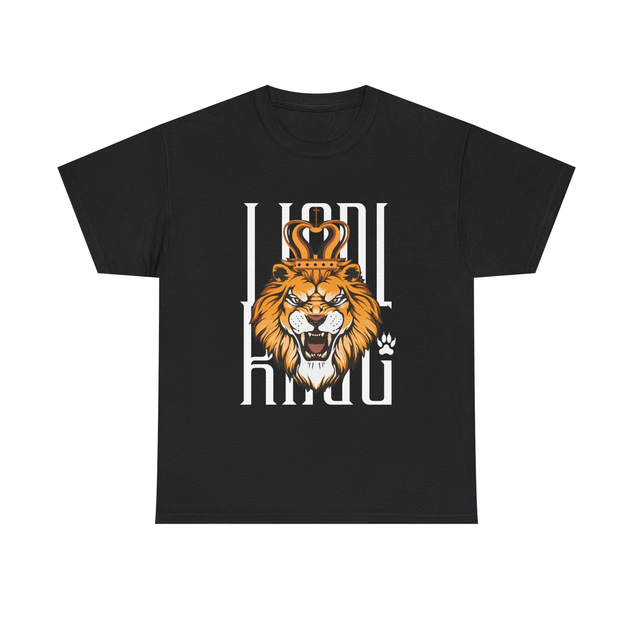 Bold Lion King Graphic Tee | Unisex Heavy Cotton Shirt for Animal Lovers, Gifts for Him, Funny T-Shirt, Wardrobe Essential, Casual Wear