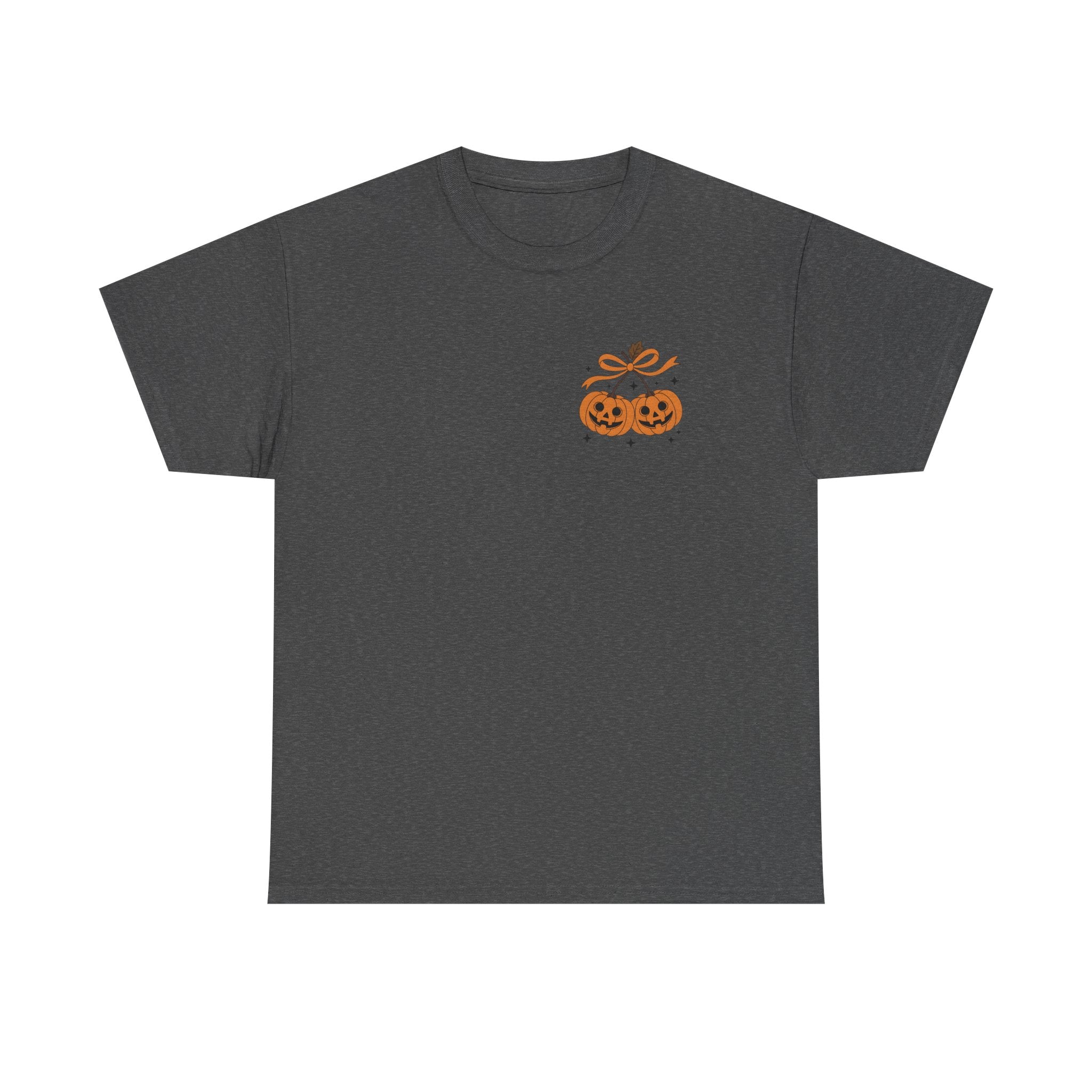 Halloween Ghost & Pumpkin Tee, Unisex Halloween Shirt, Spooky T-Shirt, Fall Fashion, Trick or Treat Top, Seasonal Apparel