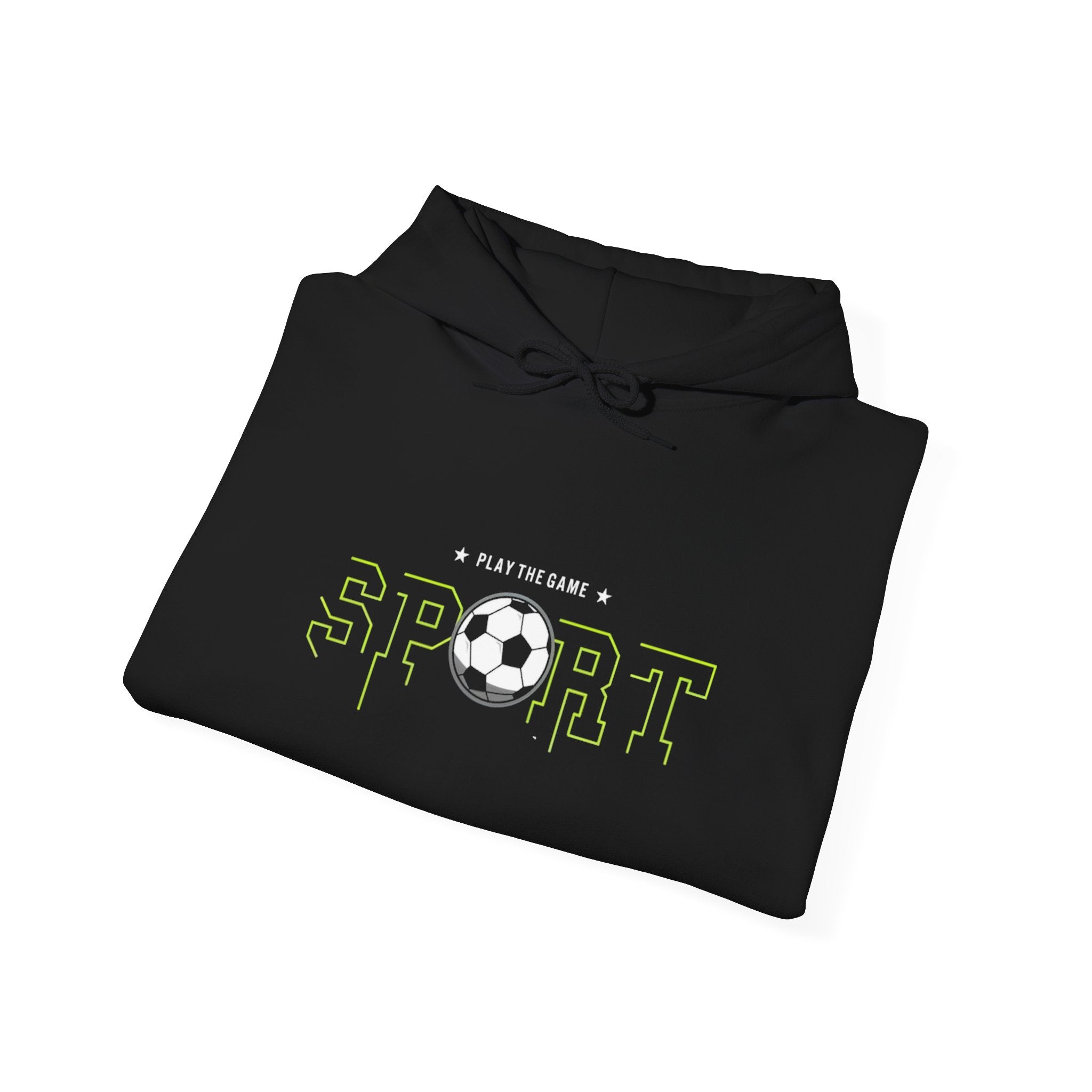 Soccer Sport Hoodie — 'Play the Game' Graphic Pullover