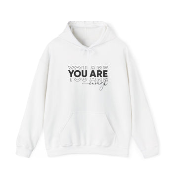 Unisex Heavy Blend™ Hoodie - You Are Enough Inspirational Sweatshirt, Motivational Gift, Casual Wear, Self-Love Hoodie, Cozy Fashion
