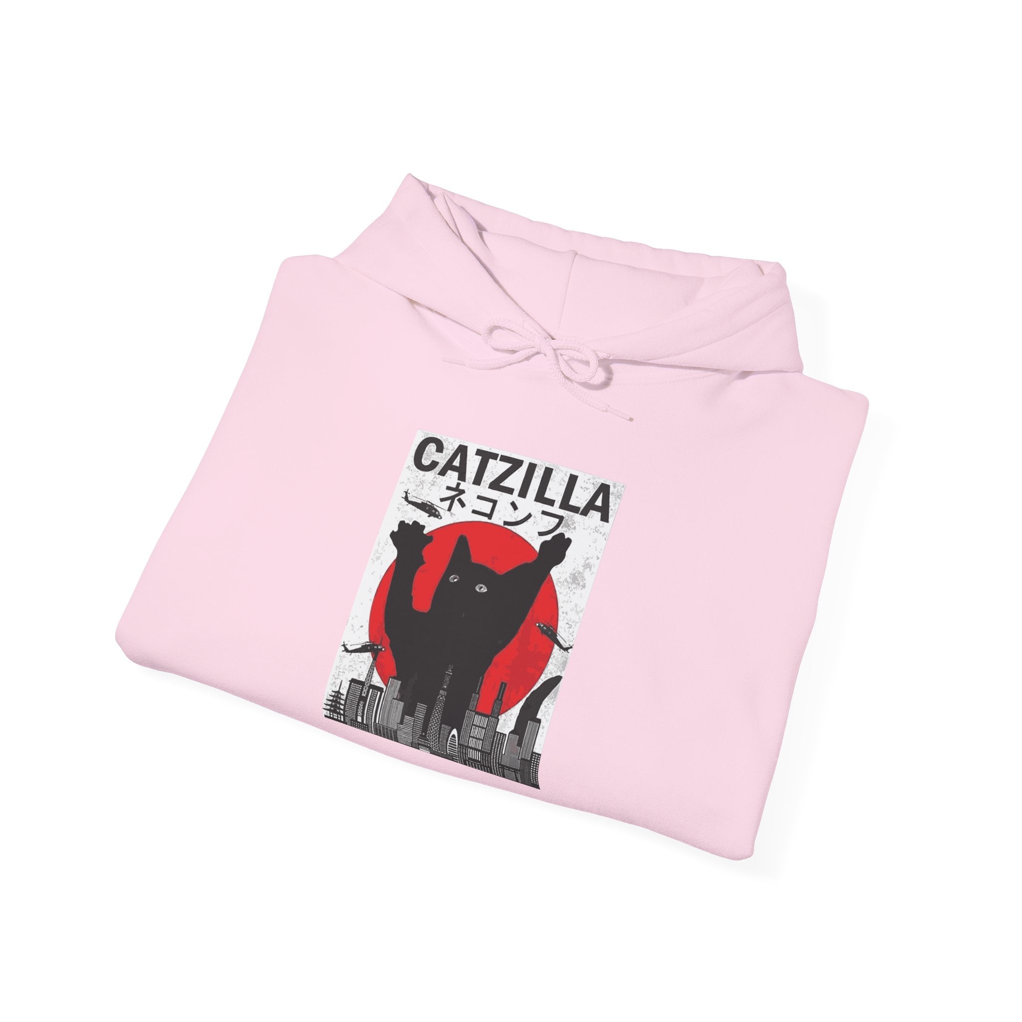 Unisex Catzilla Hoodie | Cozy Sweatshirt for Cat Lovers, Unique Gift for Pet Owners, Funny Cat Lover Apparel, Trendy Streetwear