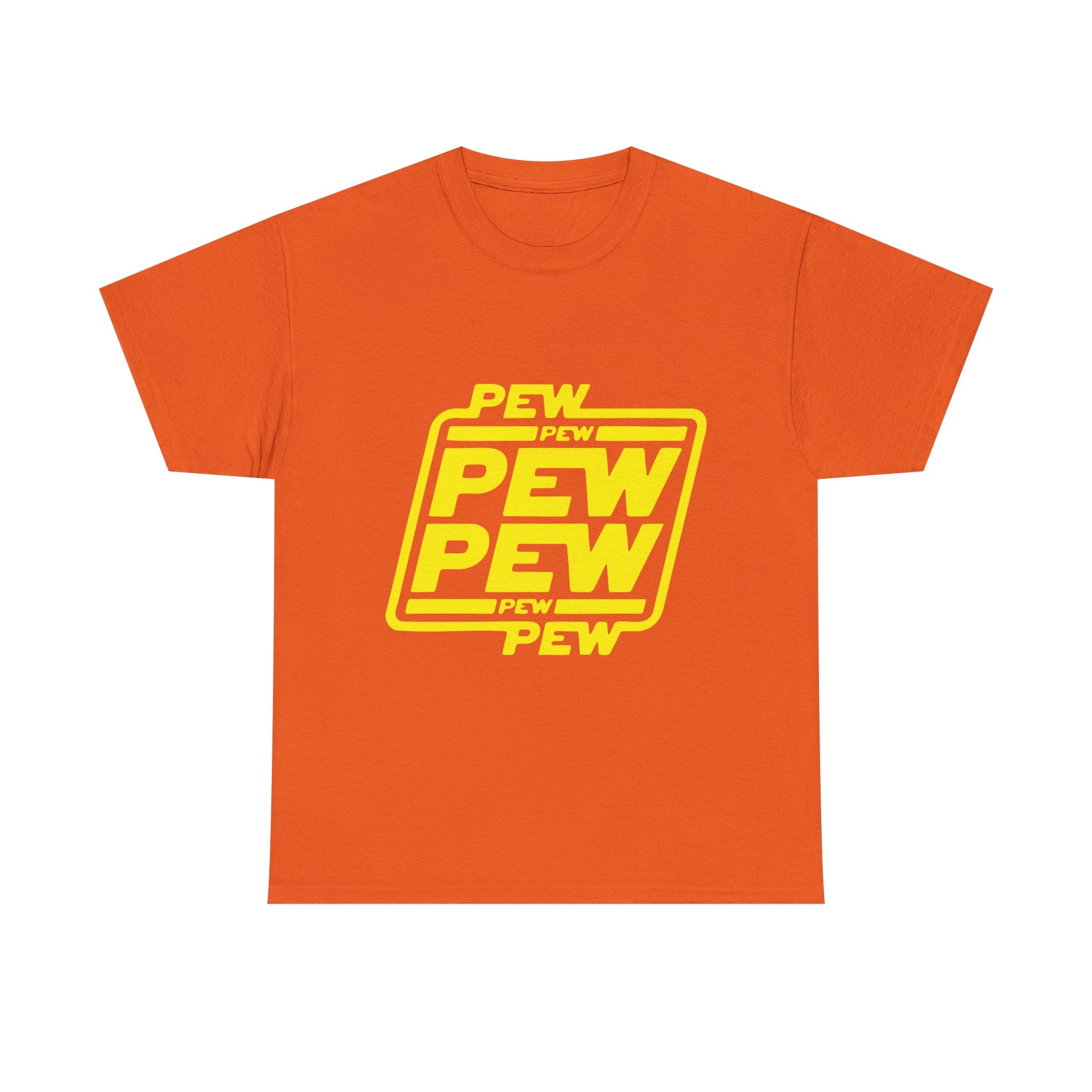 Playful Pew Pew Tee, Graphic T-Shirt, Casual Humor Top, Gift for Gamers, Unisex Cotton Tee, Fun Statement Shirt