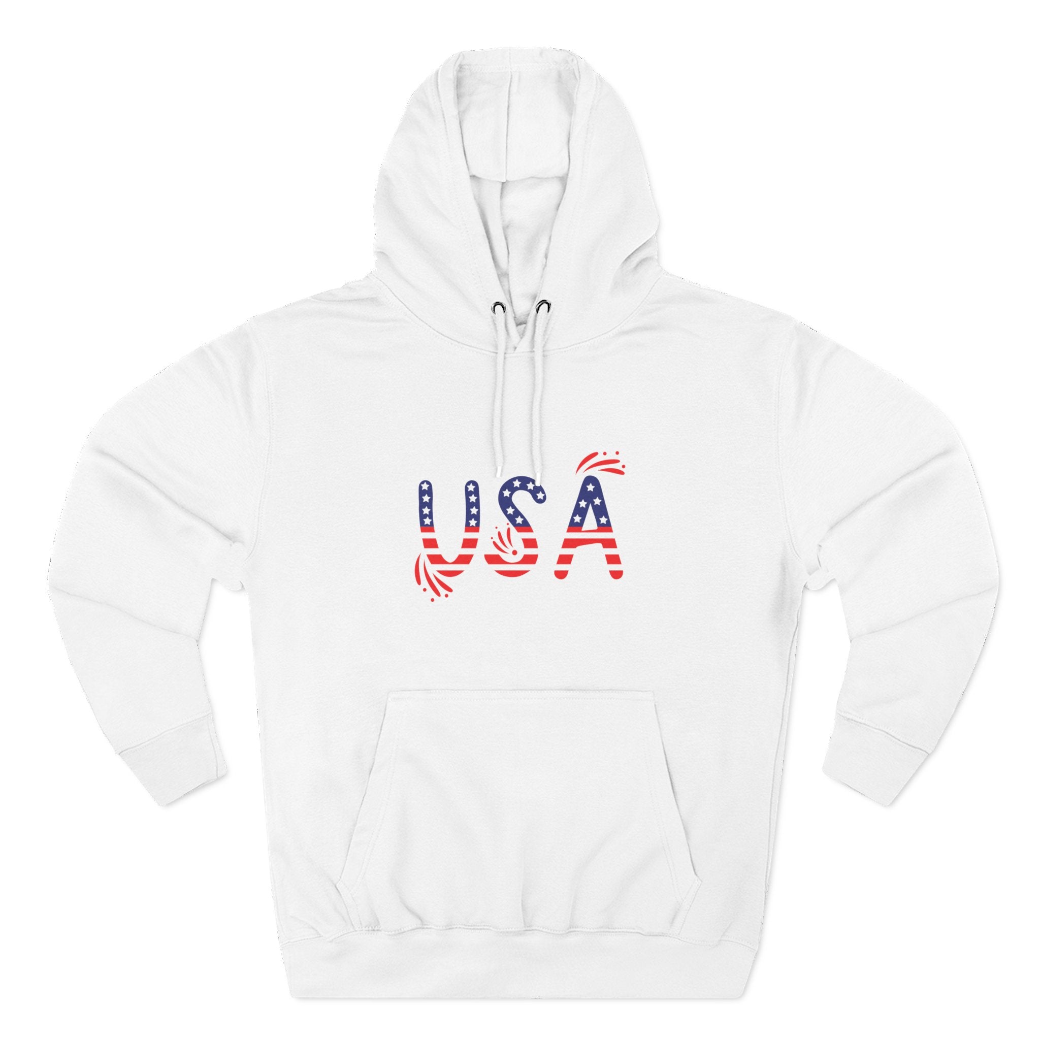 Patriotic USA Fleece Hoodie
