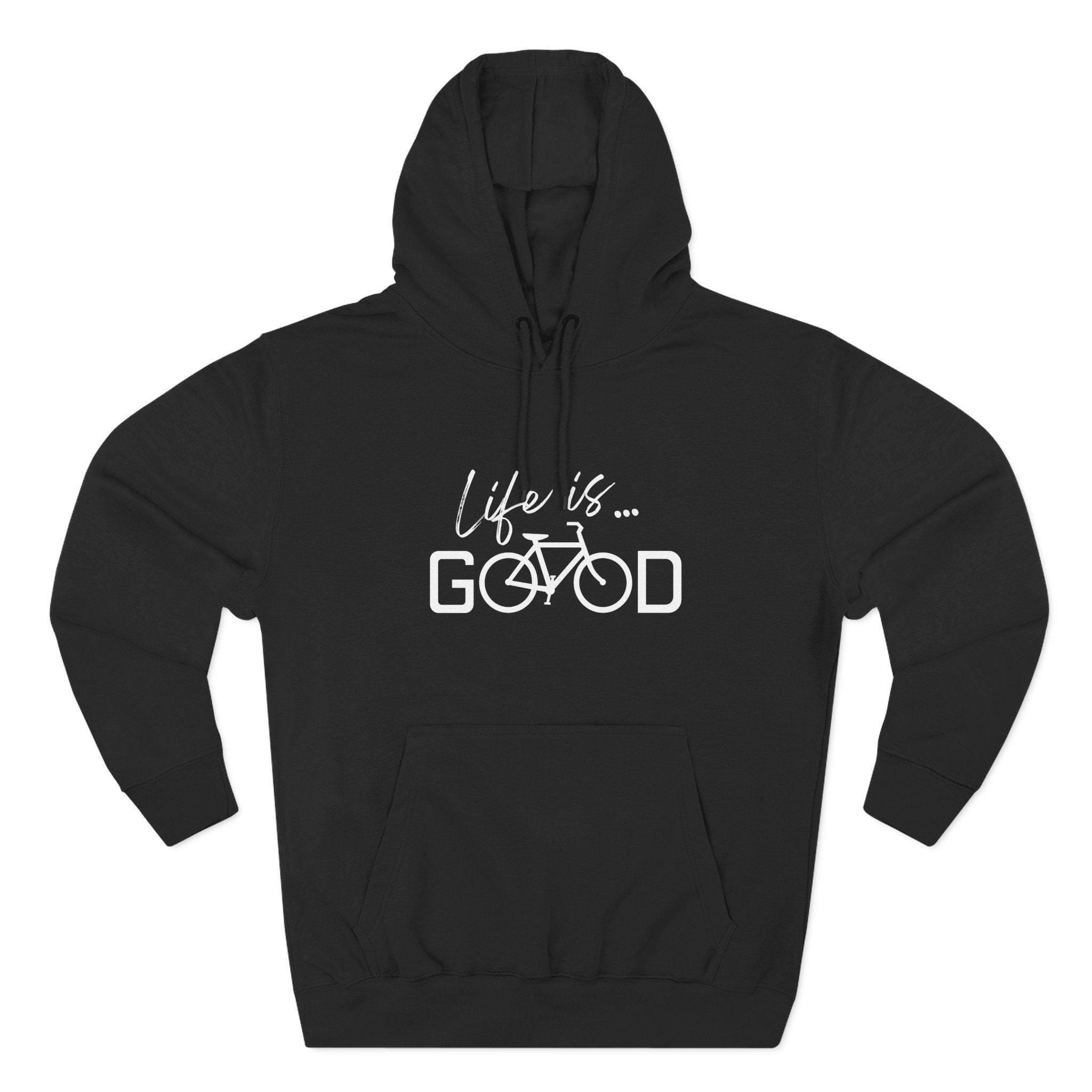 Life Is Good Bicycle Hoodie — Cozy Cycling Graphic Pullover