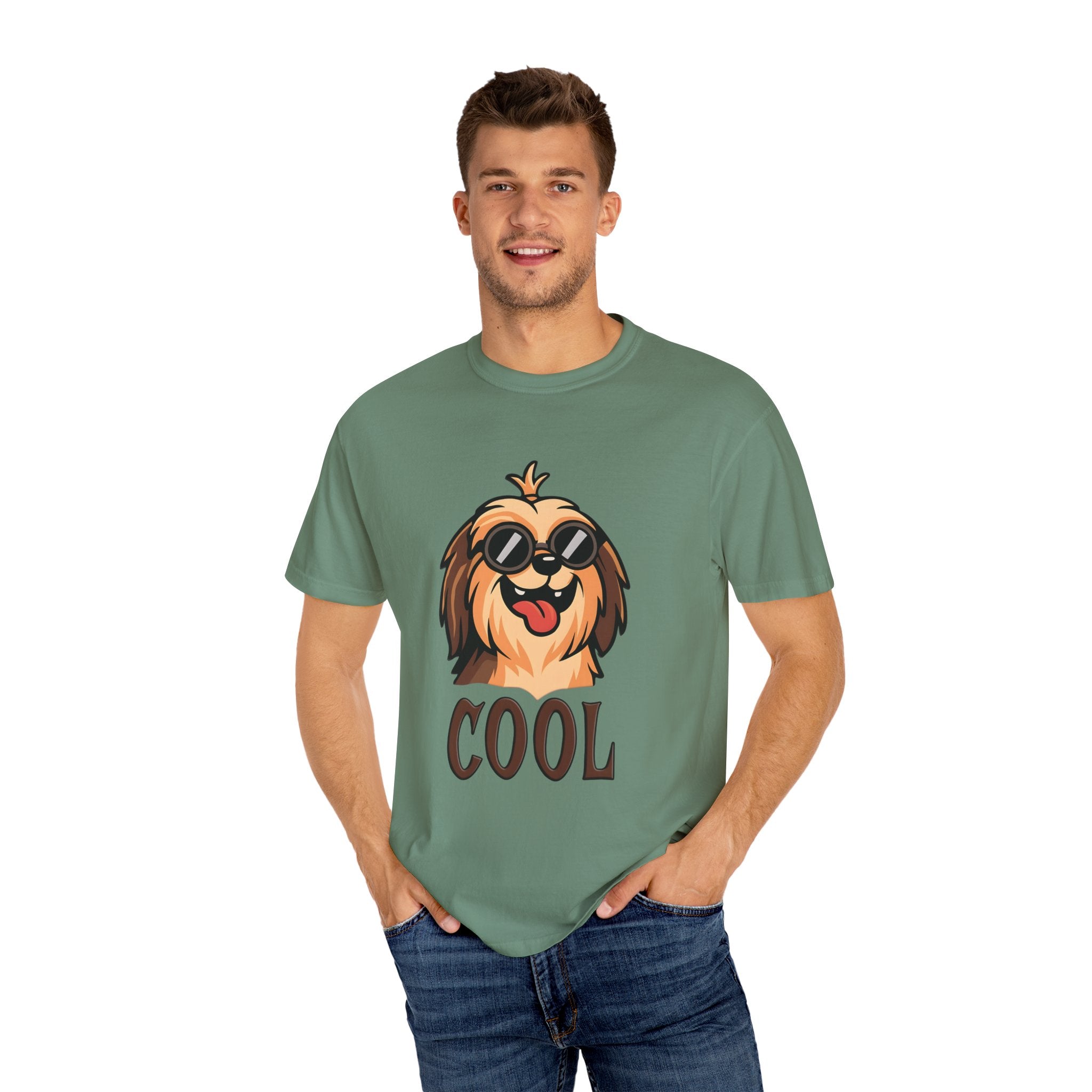 Cool Dog Graphic T-Shirt, Unisex Pet Lover Tee, Fashionable Casual Wear, Gift for Dog Owners, Summer Wardrobe Essential